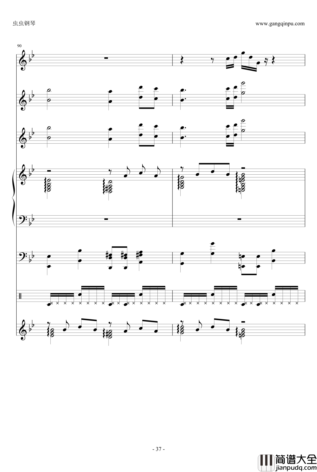 ENE钢琴谱_总谱_哆啦A梦