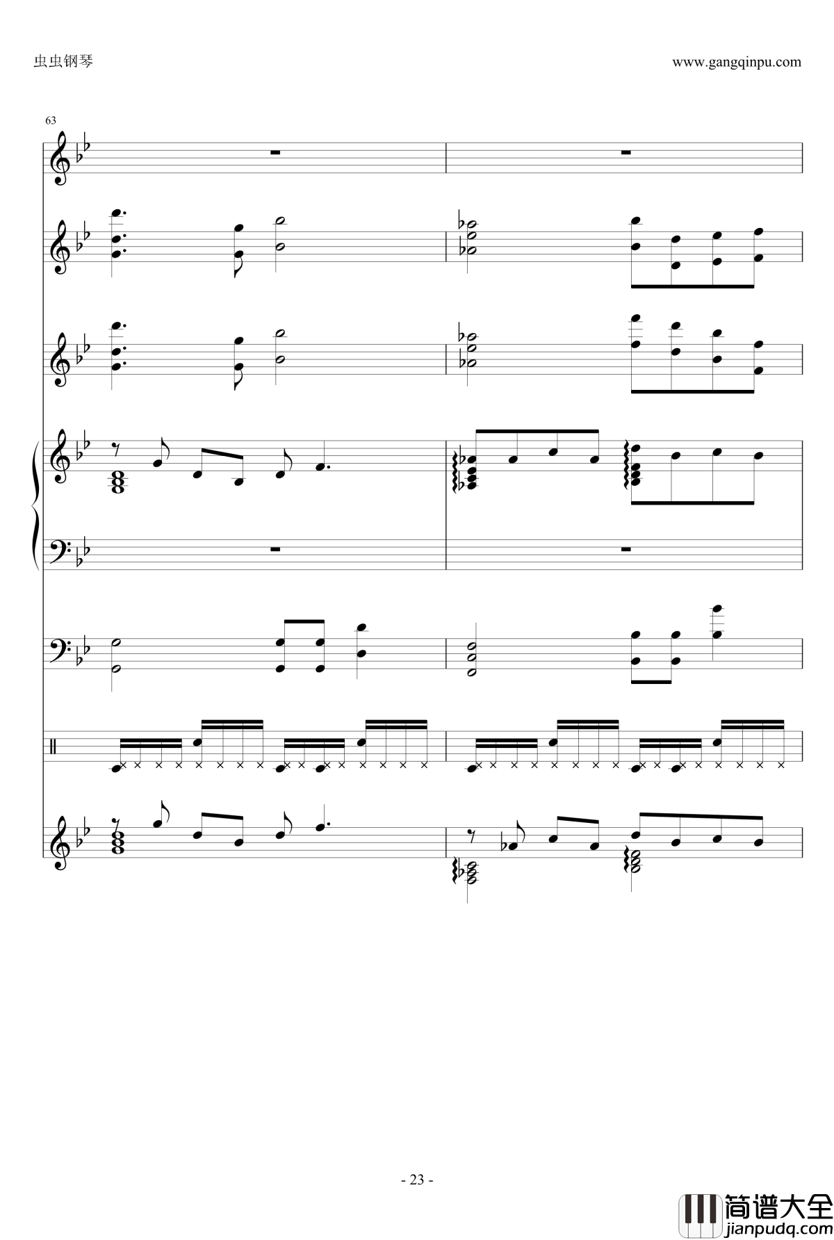 ENE钢琴谱_总谱_哆啦A梦