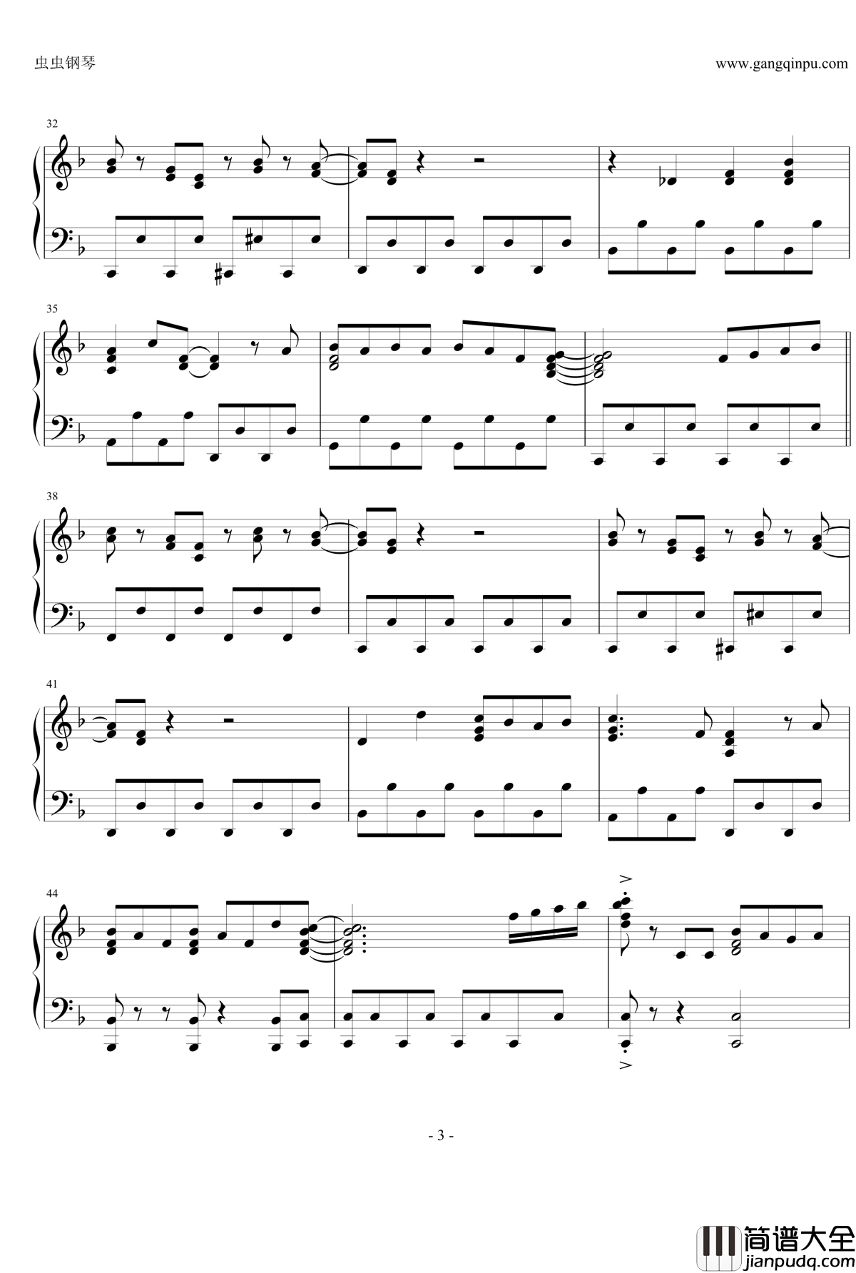 龙猫原版钢琴谱_久石让