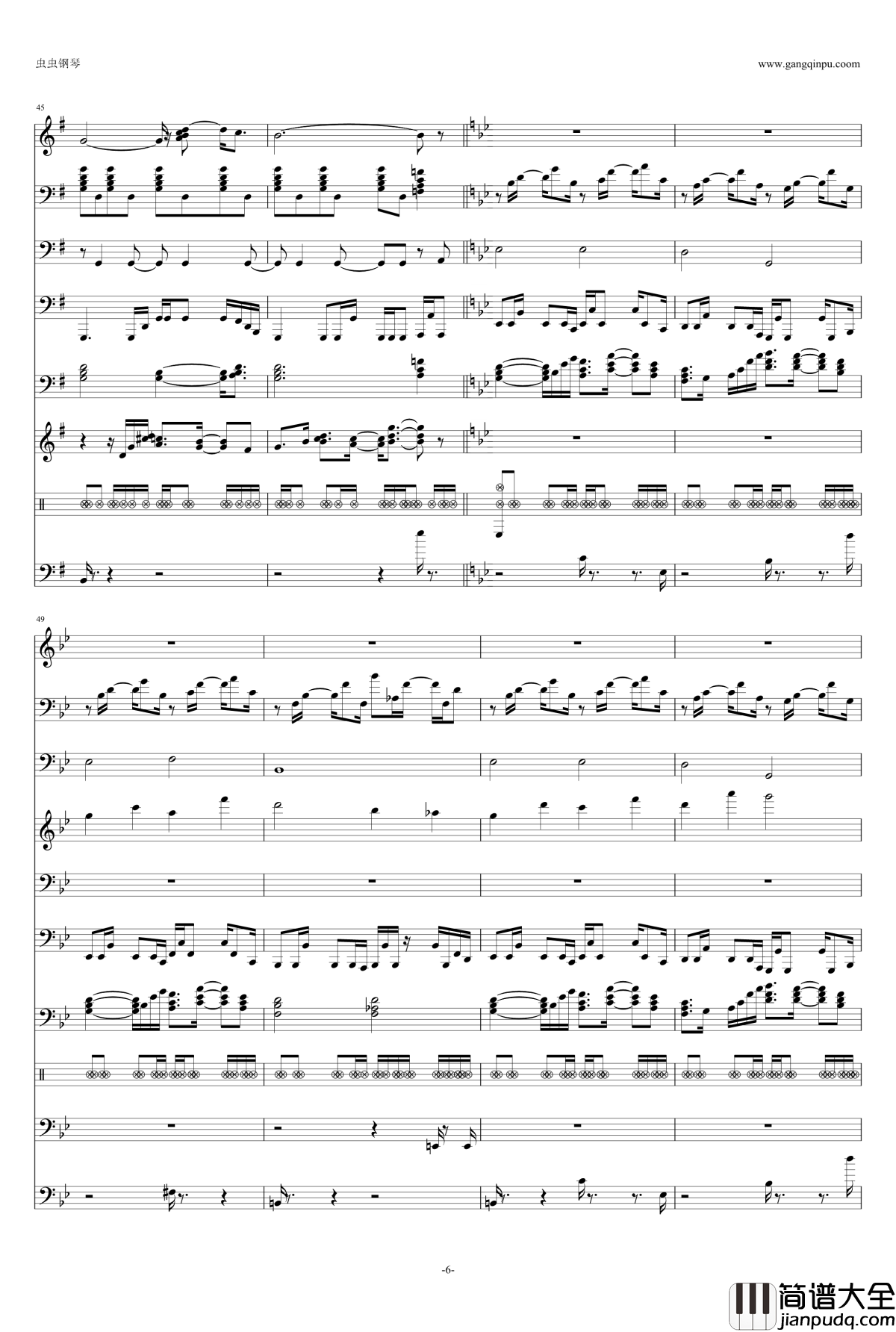 夢語り钢琴谱_Air