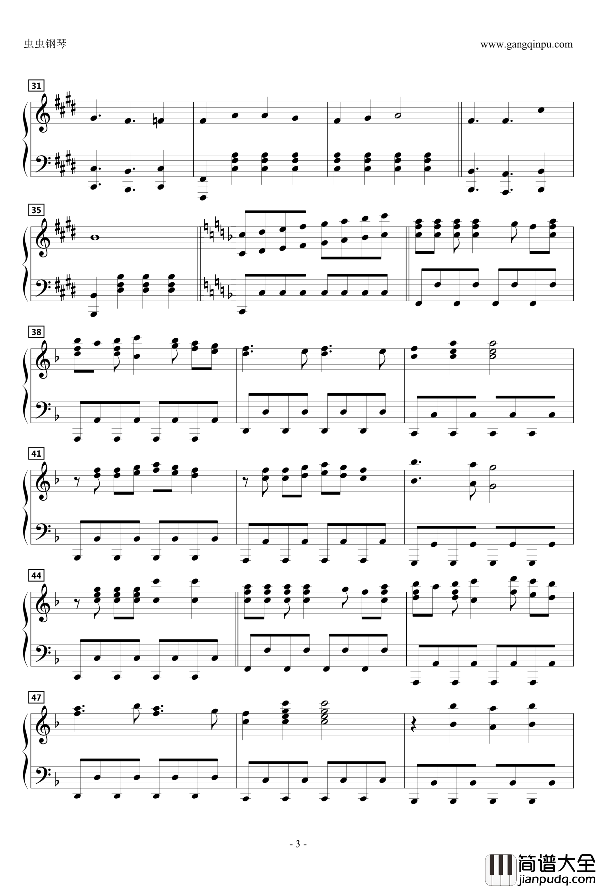 フレ降レミライ钢琴谱_动漫