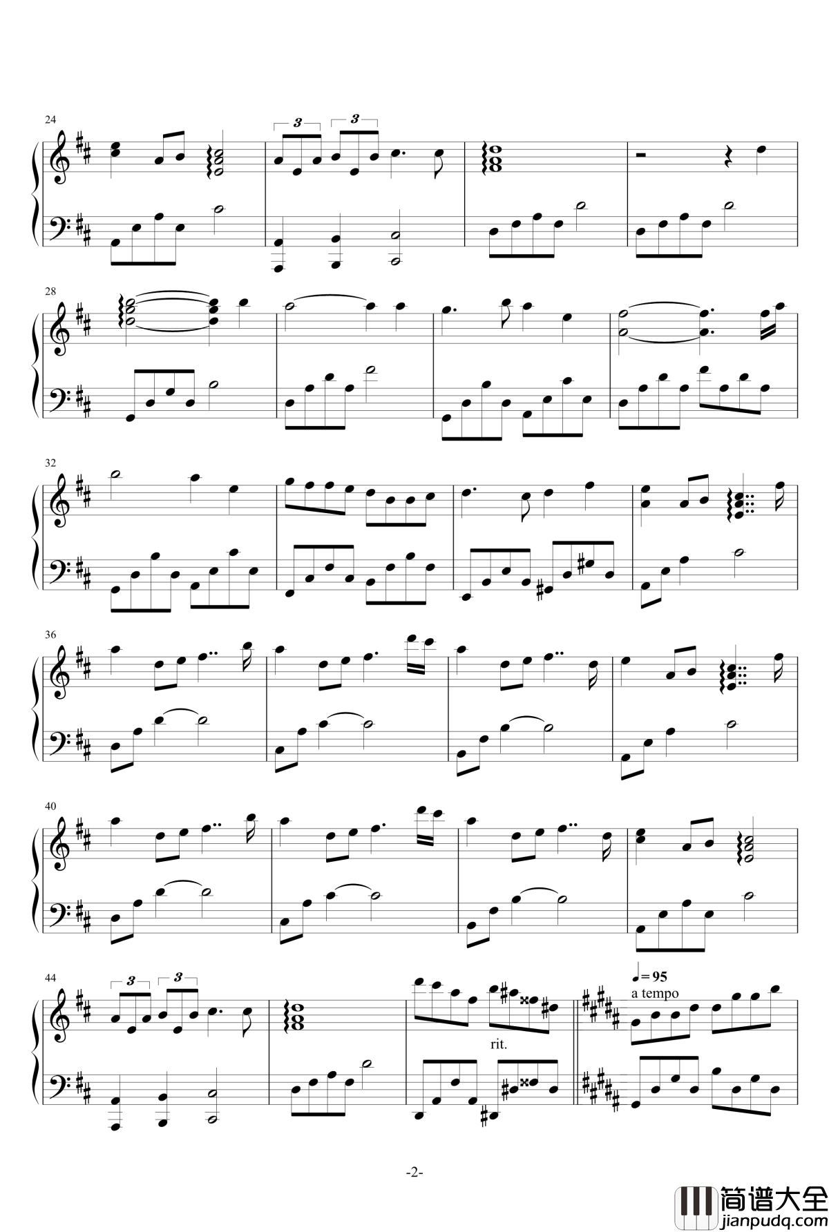 Memory钢琴谱_gta3vcsa