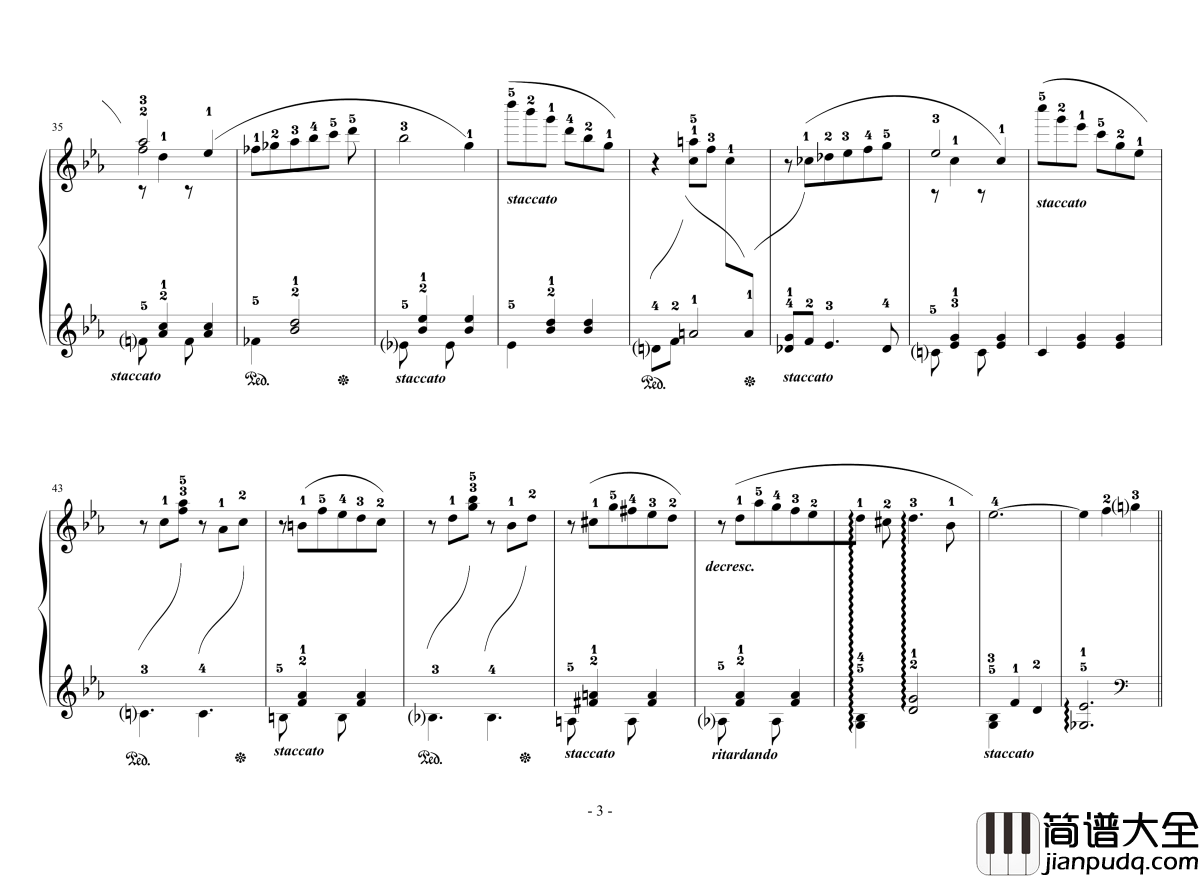调律师的小华尔兹钢琴谱_EdwardLeon