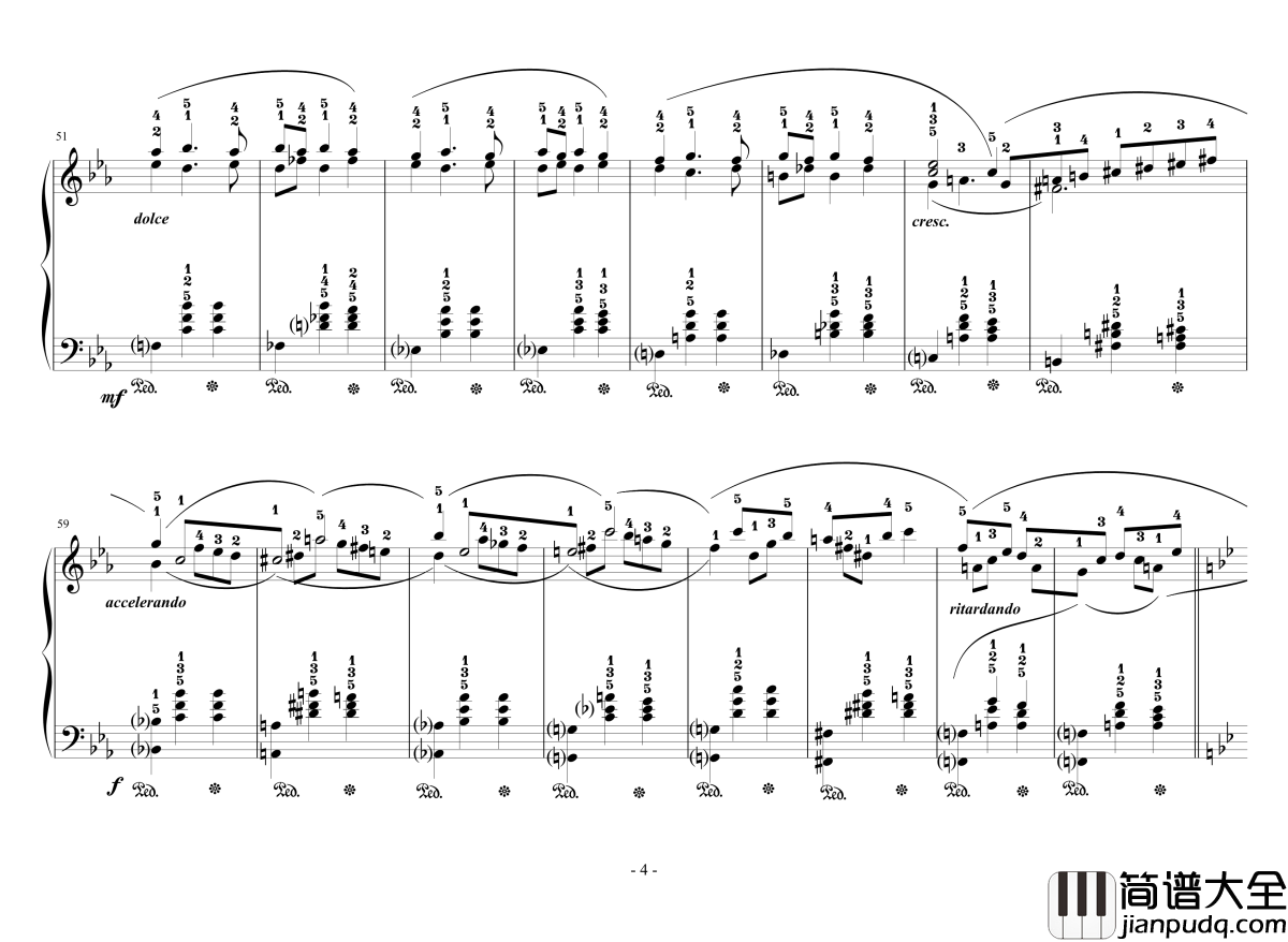 调律师的小华尔兹钢琴谱_EdwardLeon