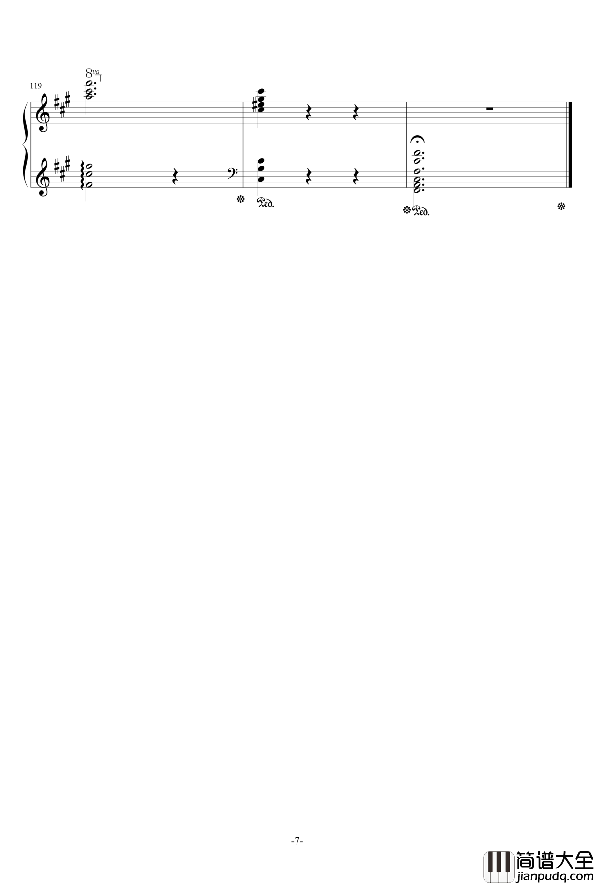 升f小调狂想曲钢琴谱_黑羽凌寒