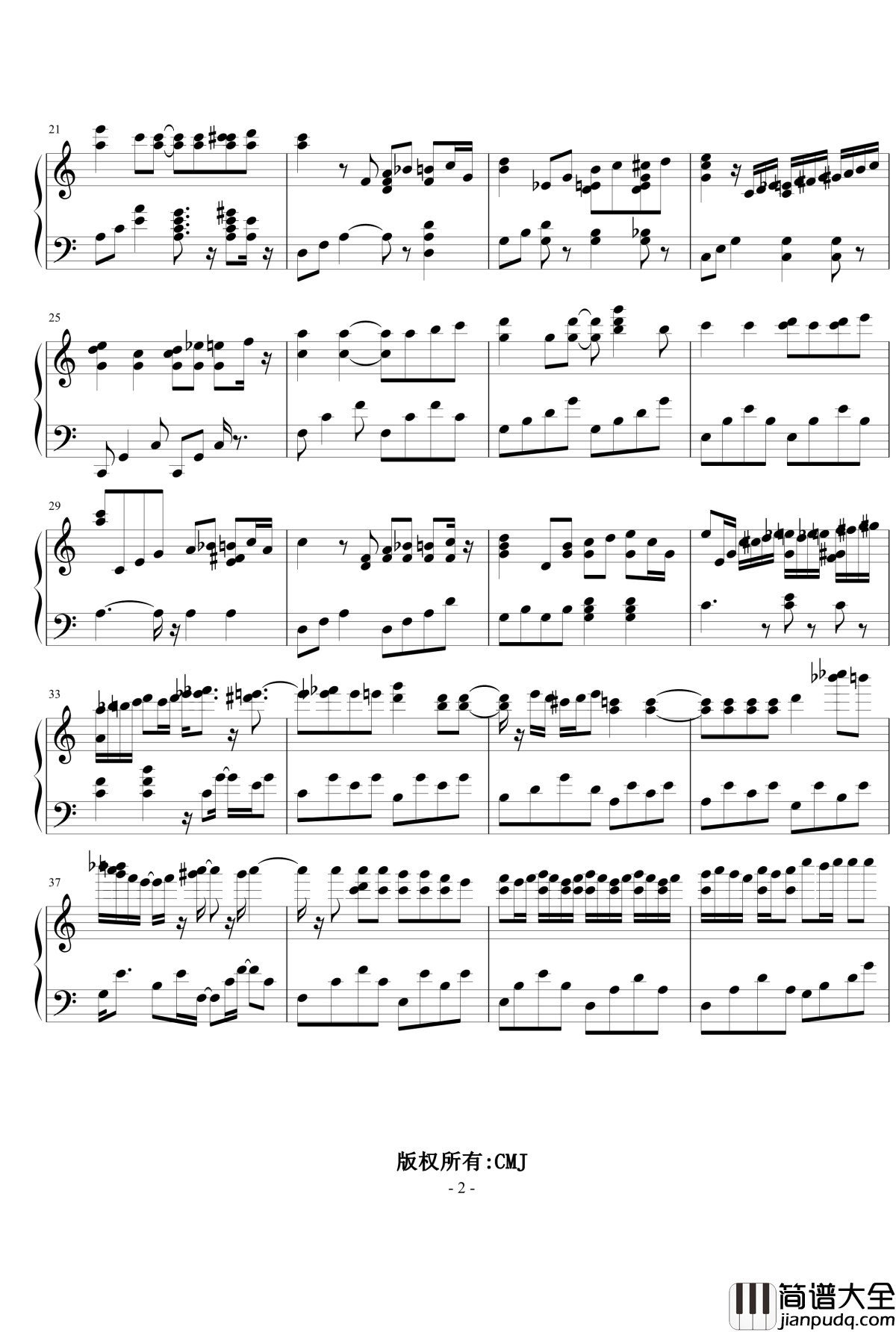 初恋的感觉钢琴谱_CMJ1053678705