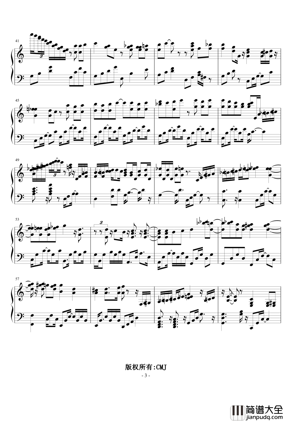 初恋的感觉钢琴谱_CMJ1053678705