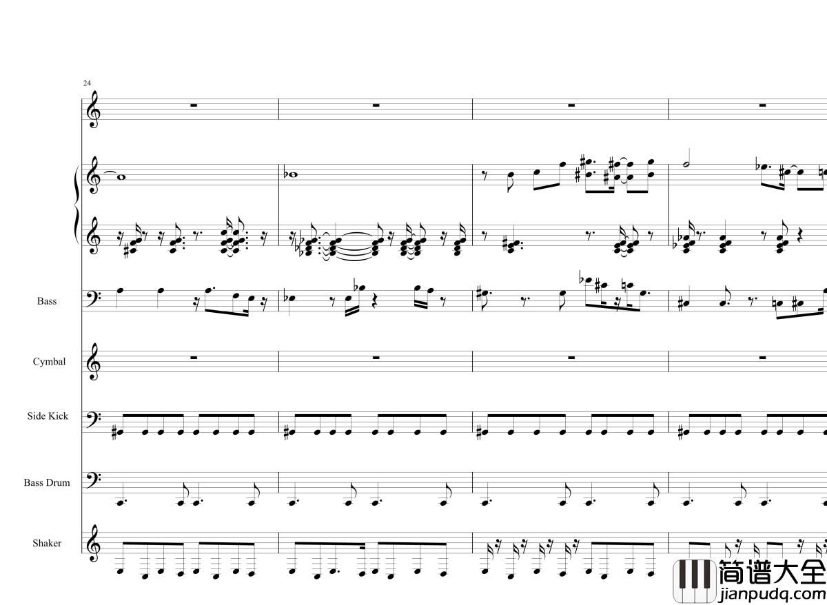 Acai_na_tigela钢琴谱_半璧