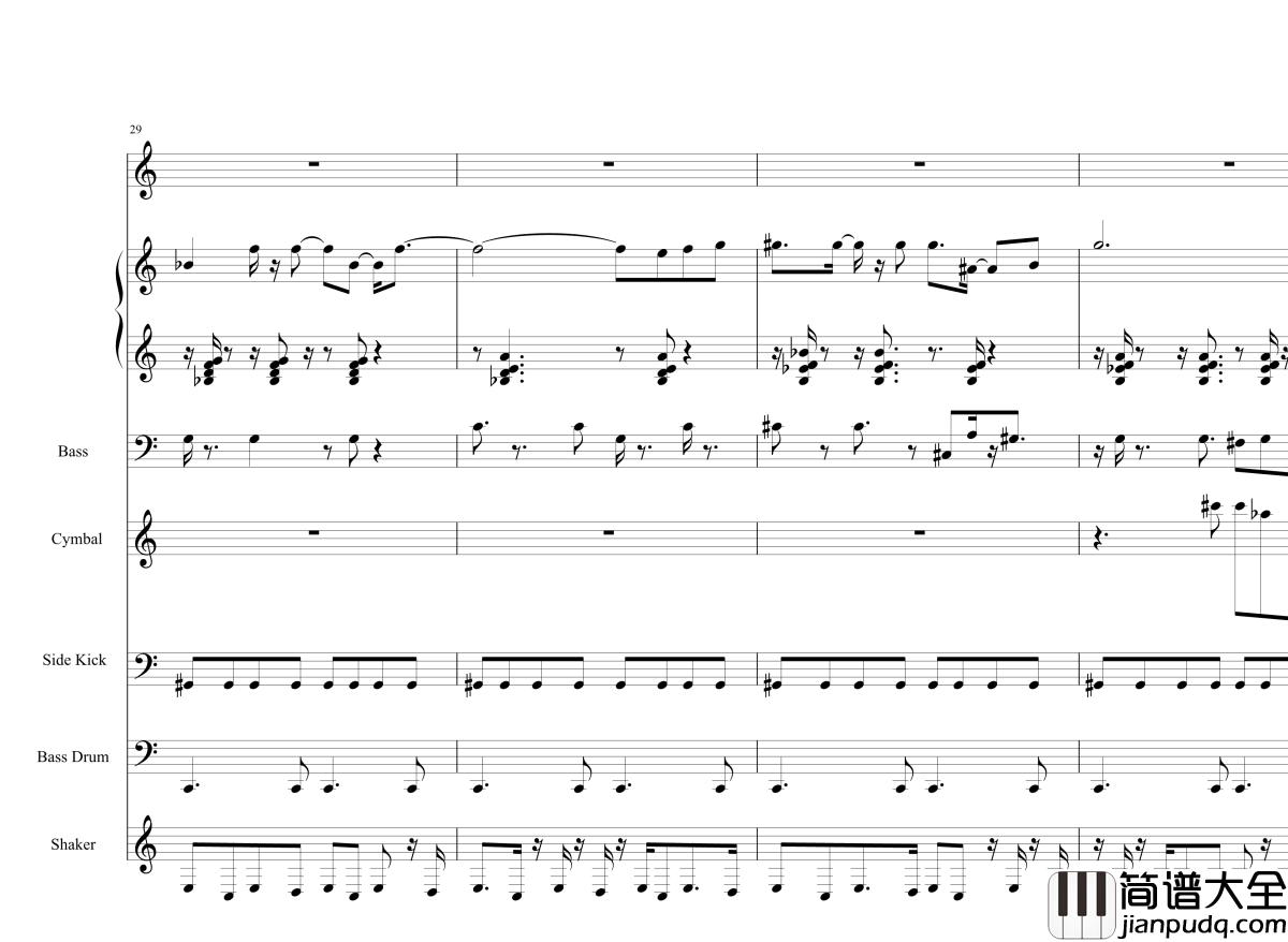 Acai_na_tigela钢琴谱_半璧