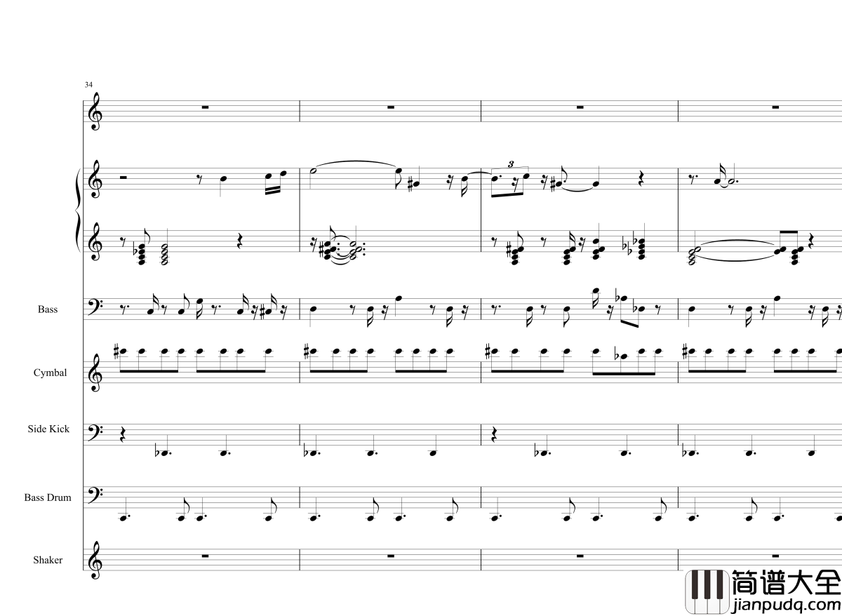 Acai_na_tigela钢琴谱_半璧