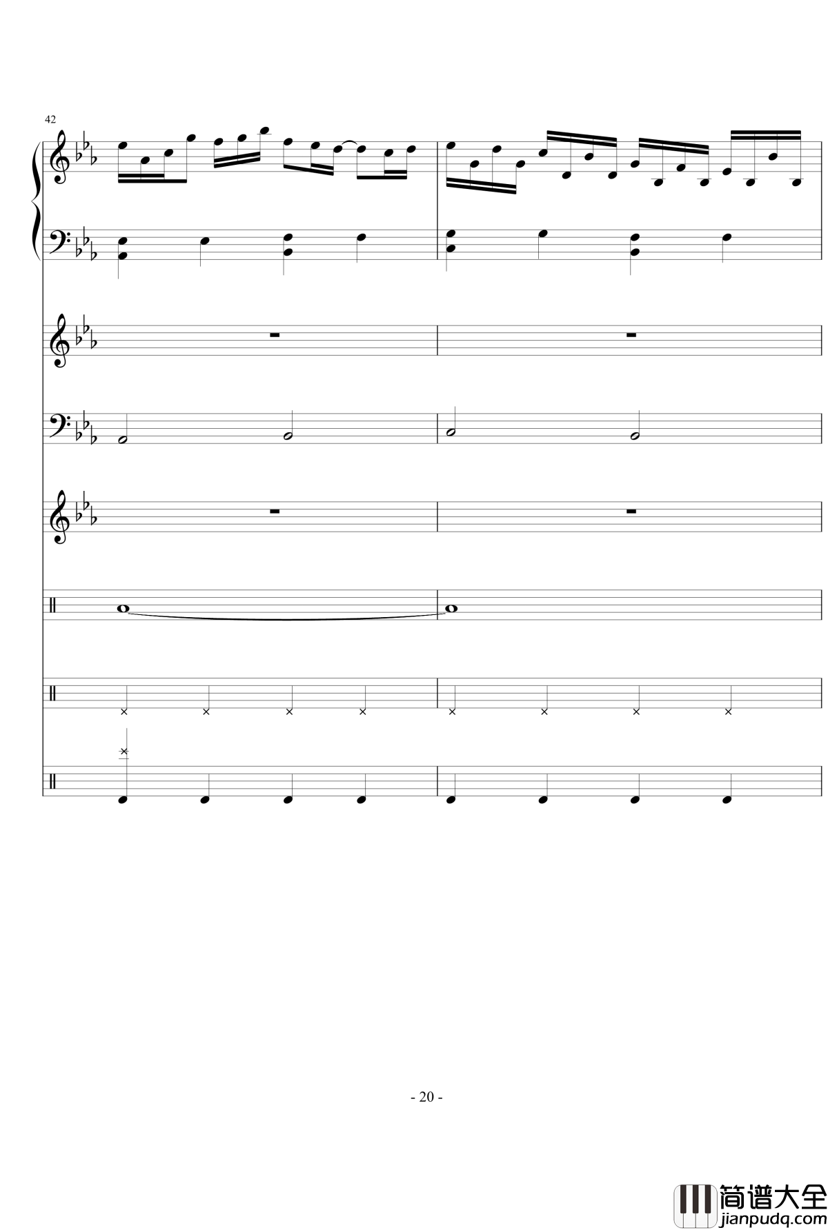 思絮钢琴谱_Ydolem