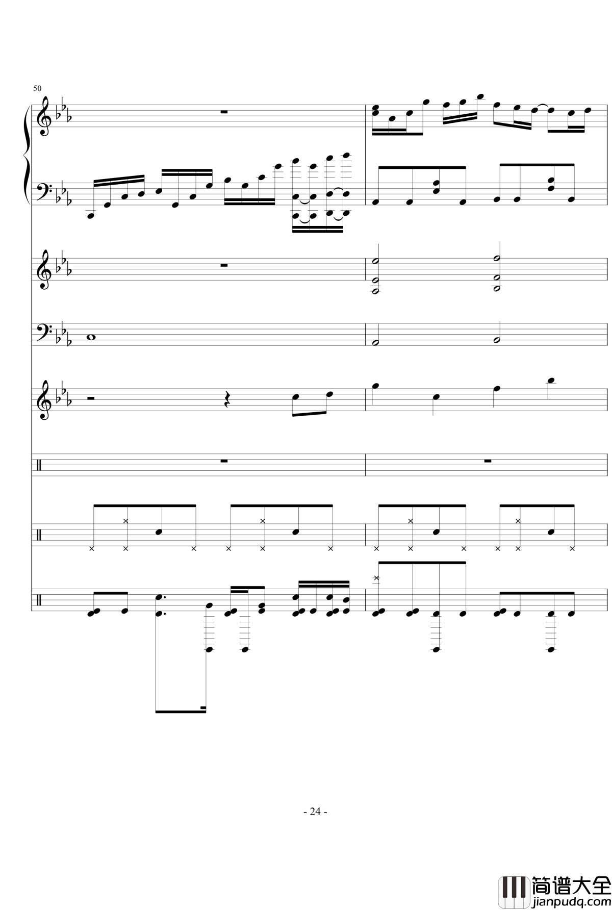 思絮钢琴谱_Ydolem