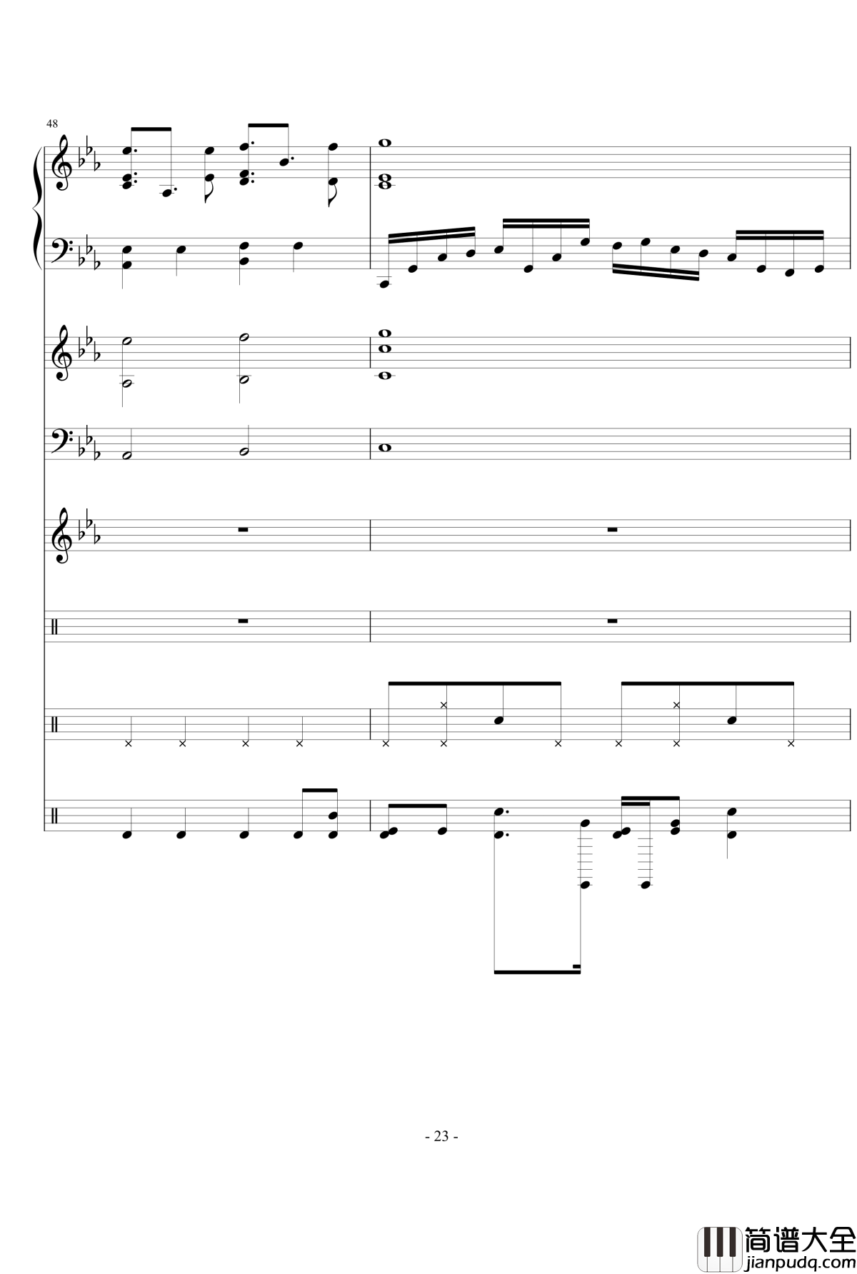 思絮钢琴谱_Ydolem