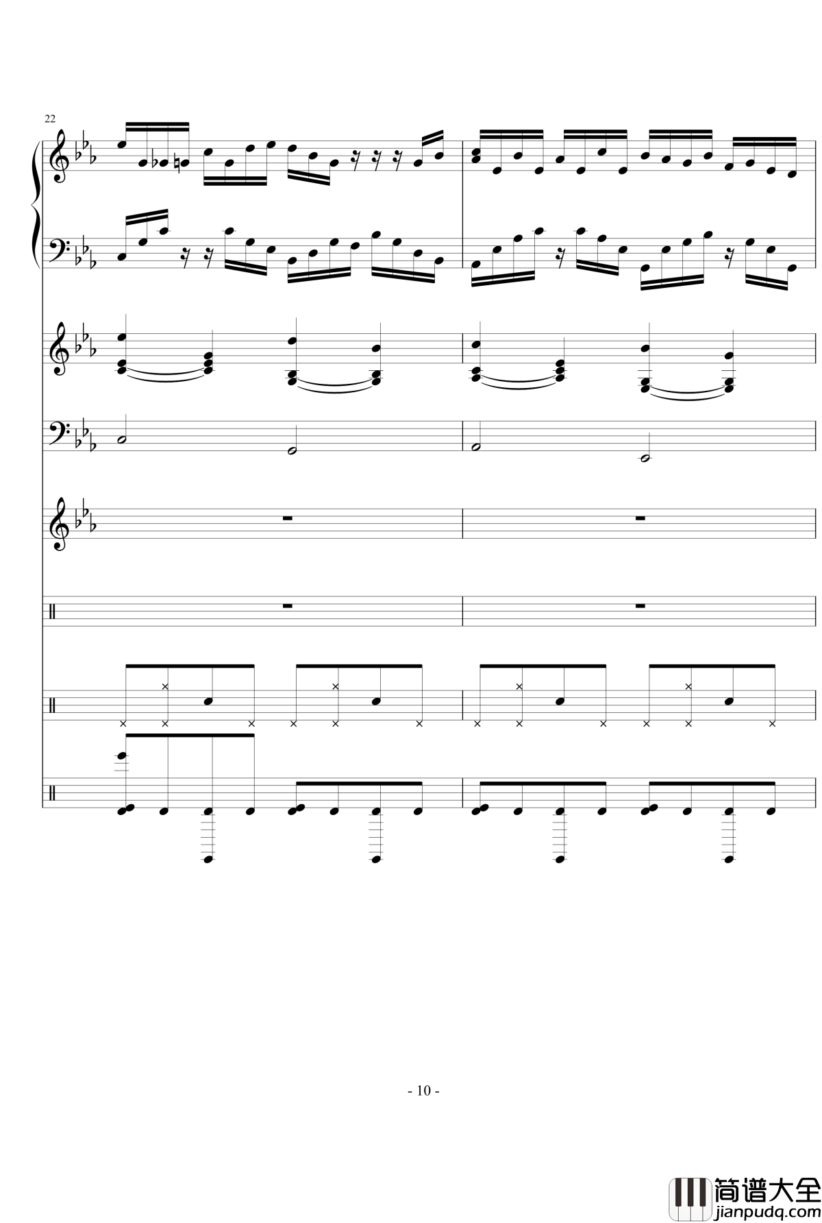 思絮钢琴谱_Ydolem