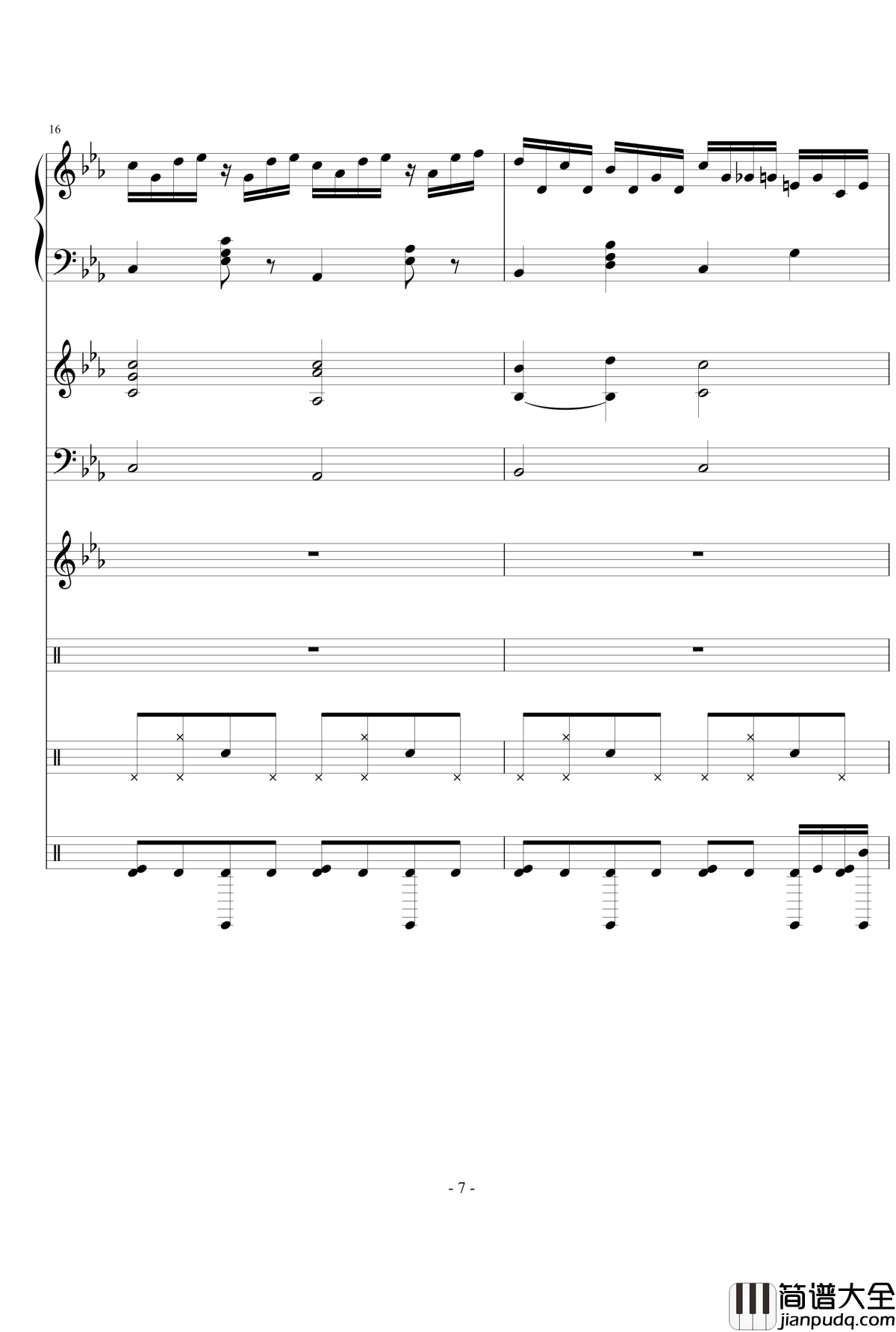 思絮钢琴谱_Ydolem