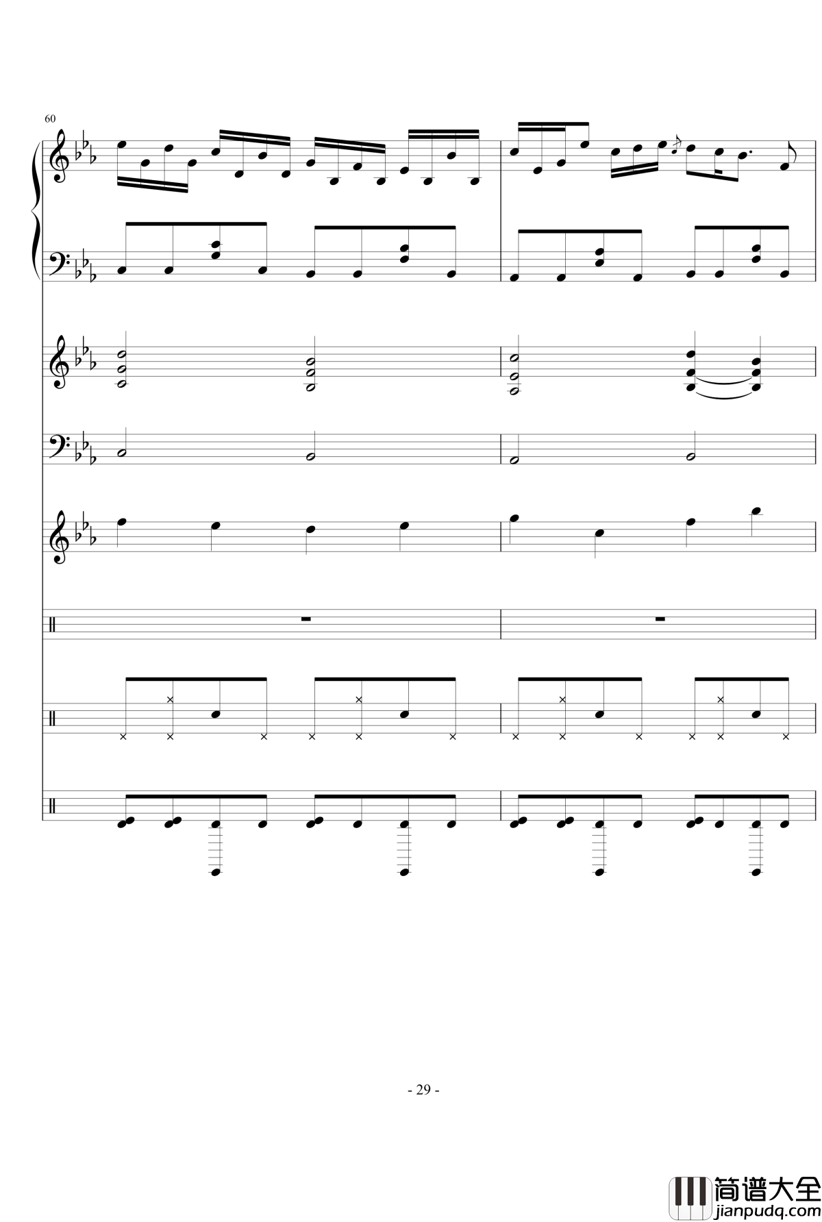 思絮钢琴谱_Ydolem