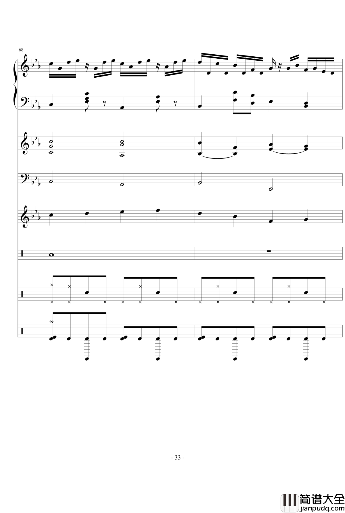 思絮钢琴谱_Ydolem