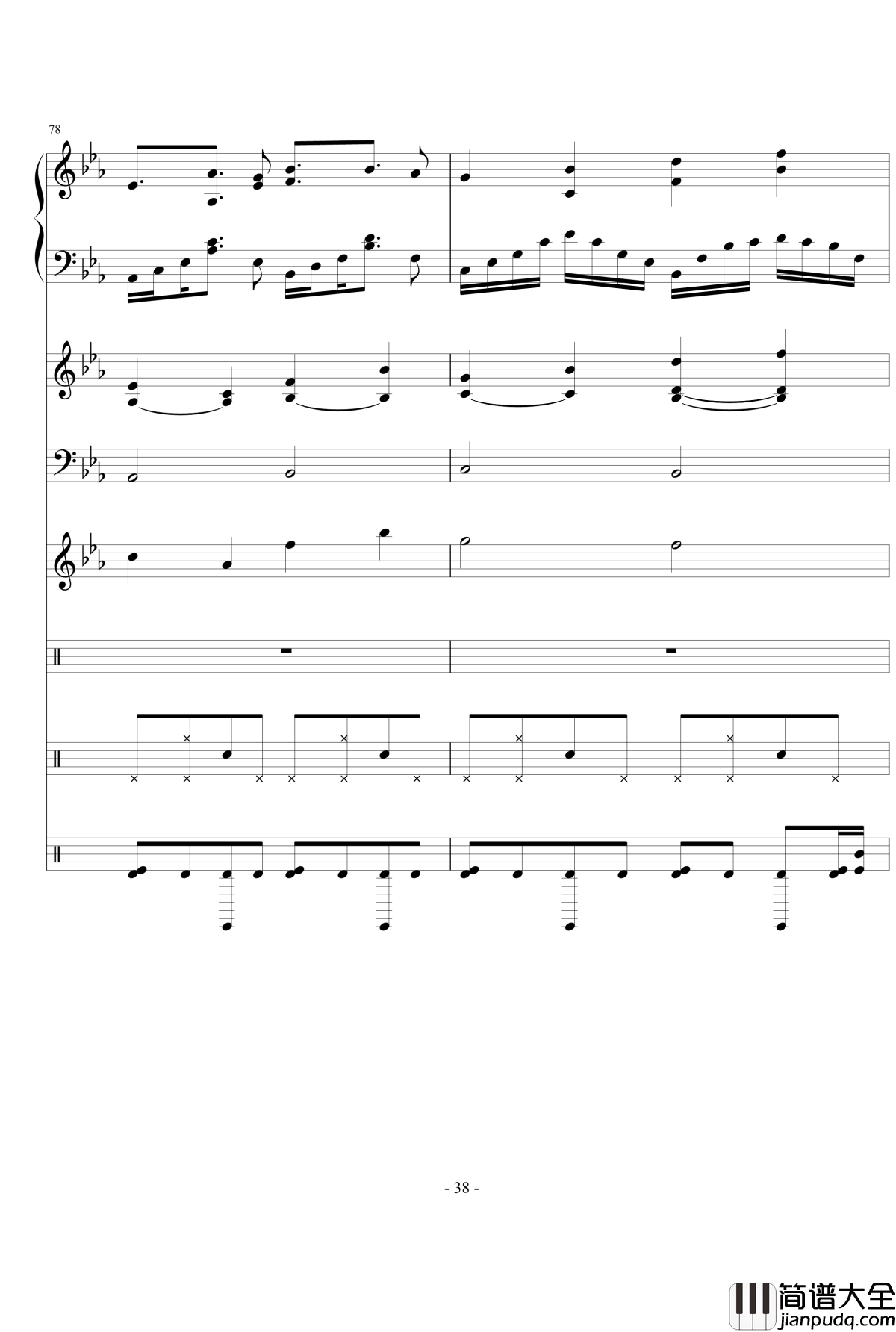 思絮钢琴谱_Ydolem