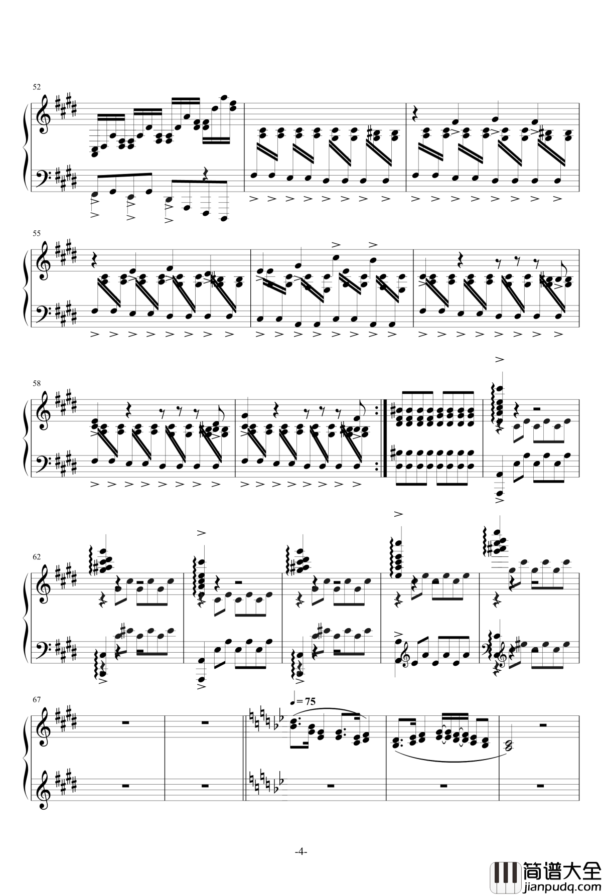 最后一个六一钢琴谱_一个球