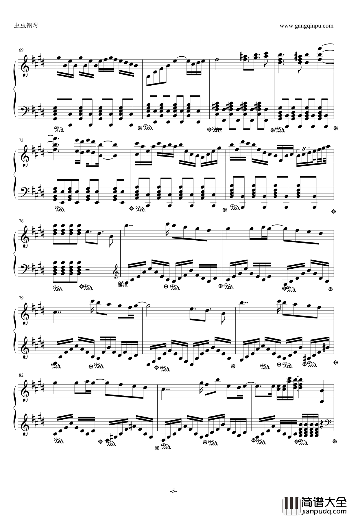 君への嘘钢琴谱_名侦探柯南