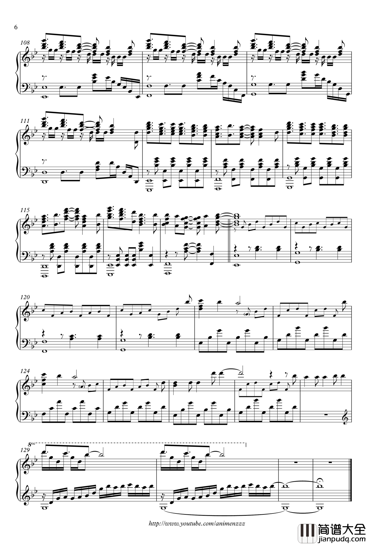 东京喰种OP钢琴谱_Unravel_Animenz