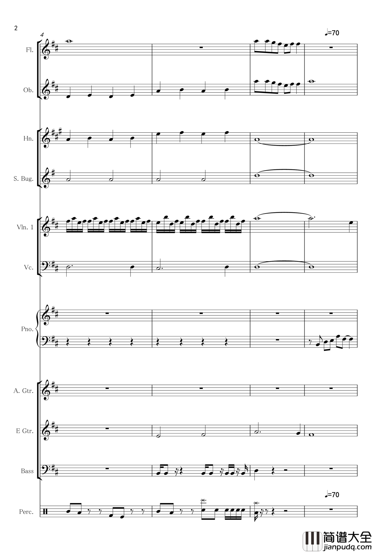 听风总谱钢琴谱_hishsing