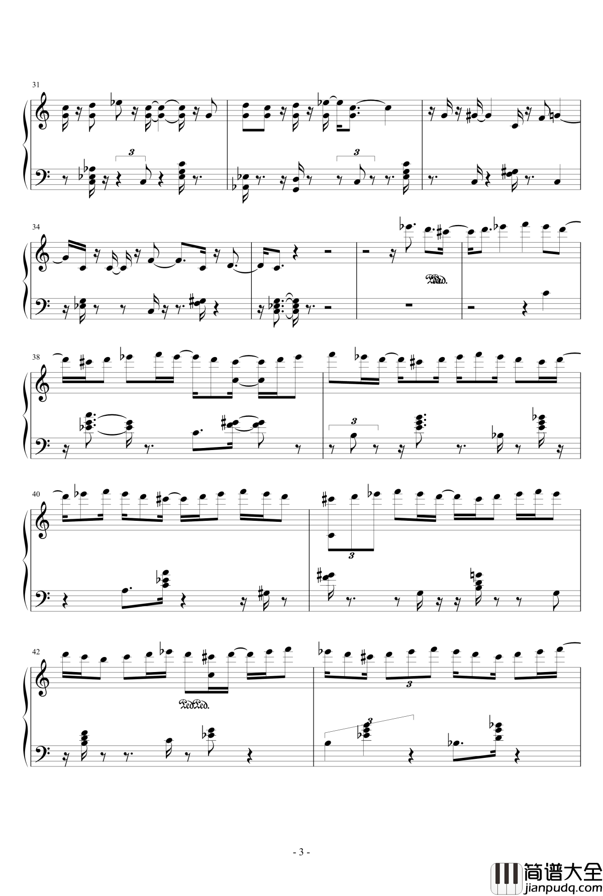 钢琴日记钢琴谱_7月2日_eggming