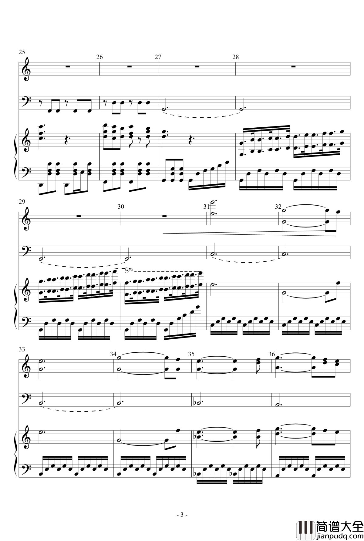 Dream钢琴谱_钢琴大提小提合奏_Deemo