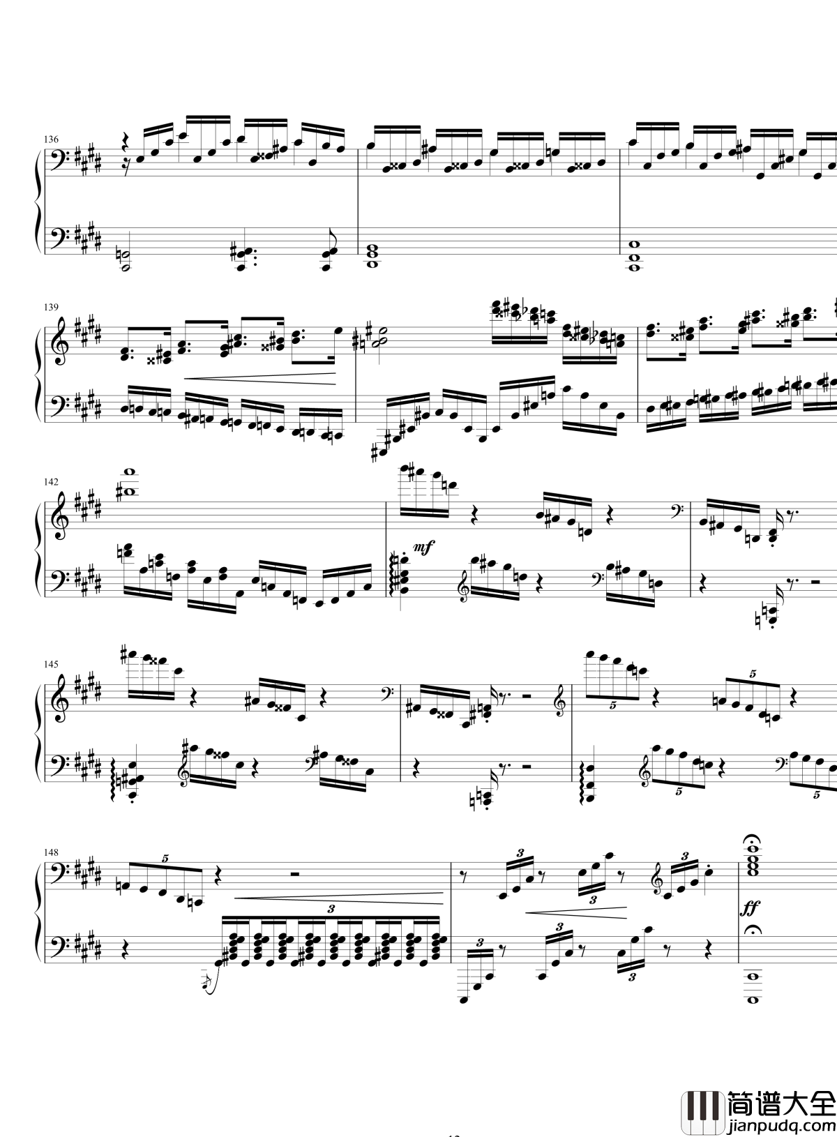 四季严冬练习曲钢琴谱_yutianyue126