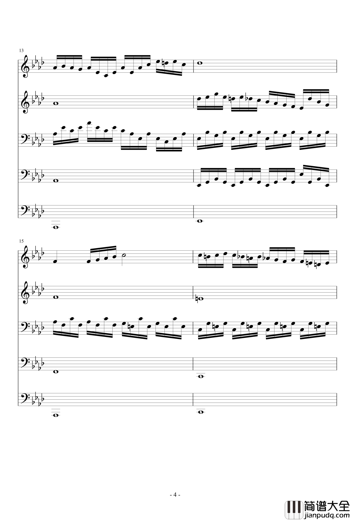 降D大调伪交响曲钢琴谱_琴欲