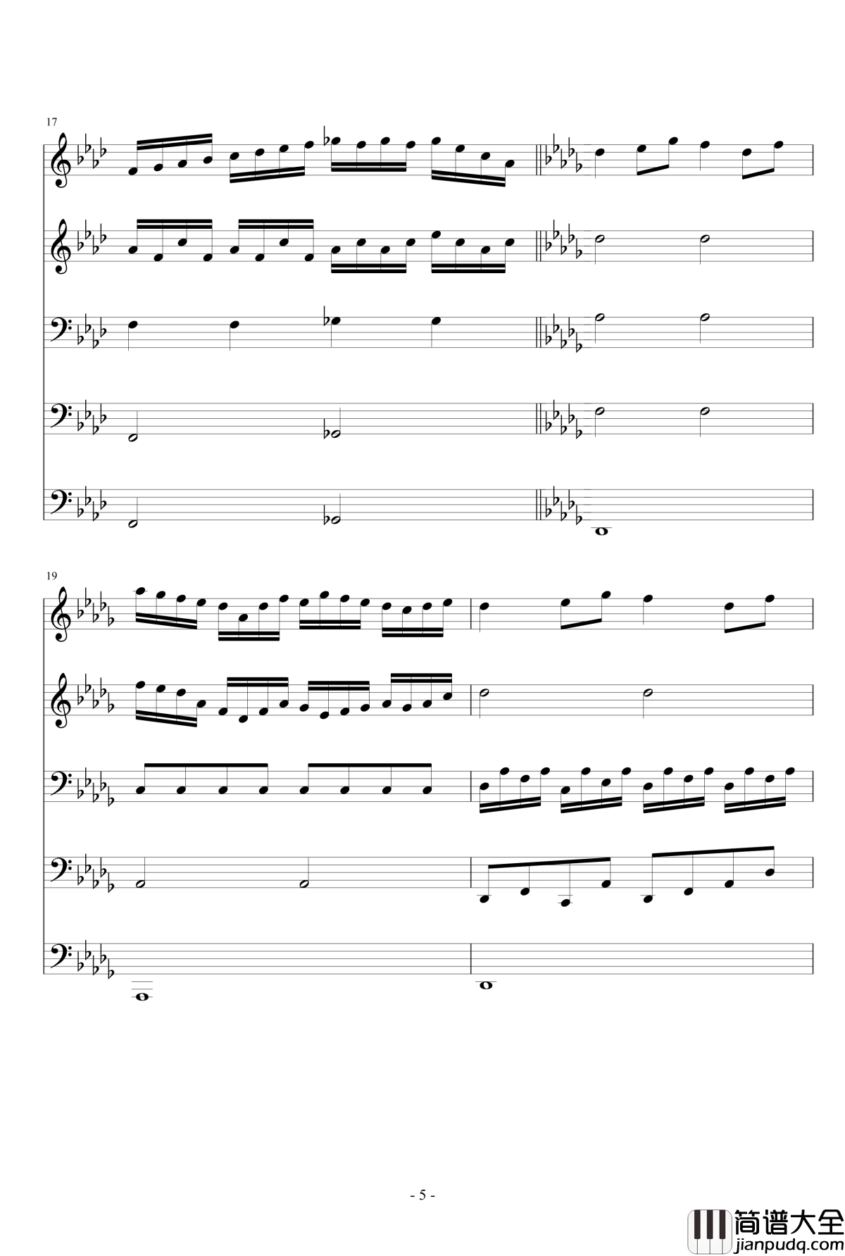 降D大调伪交响曲钢琴谱_琴欲