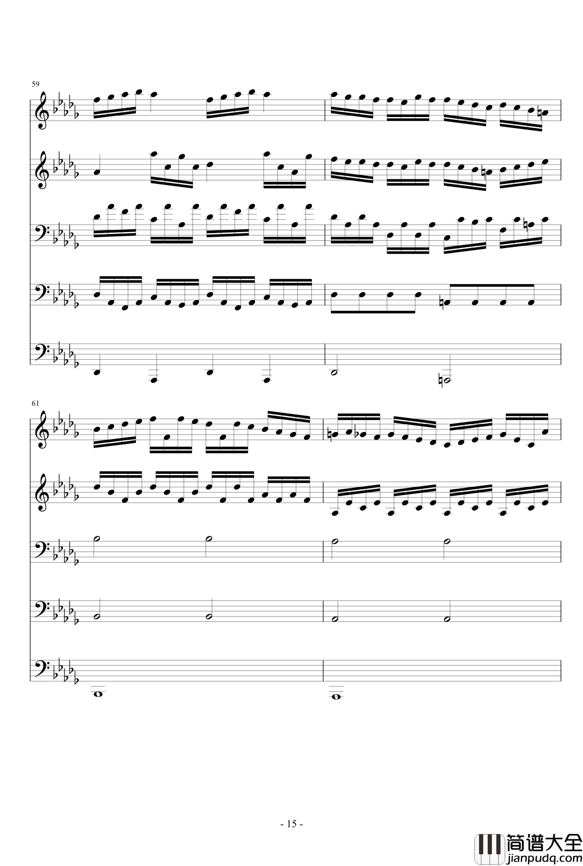 降D大调伪交响曲钢琴谱_琴欲