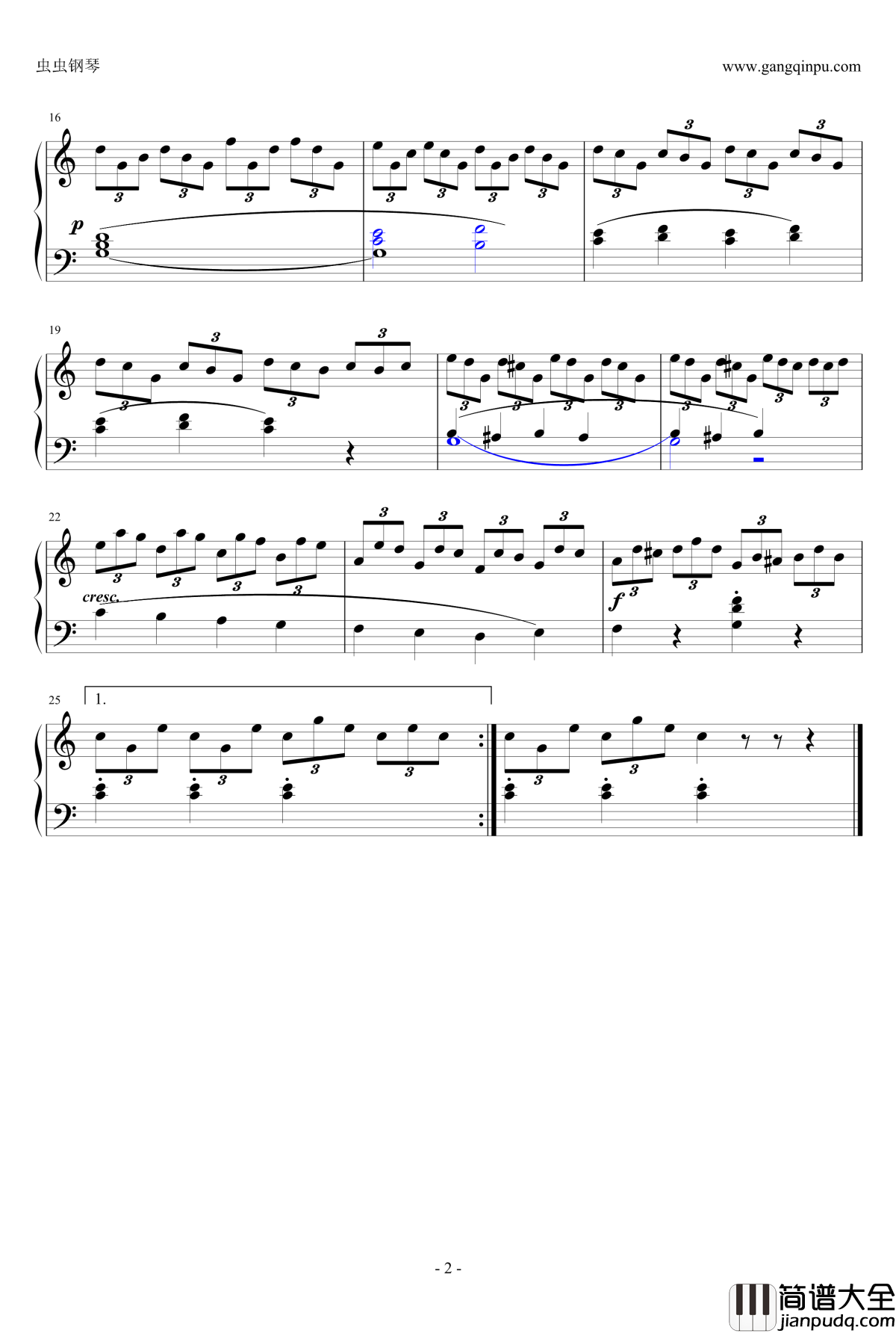 车尔尼849第三条钢琴谱_车尔尼Op.849_No.3，_Czerny