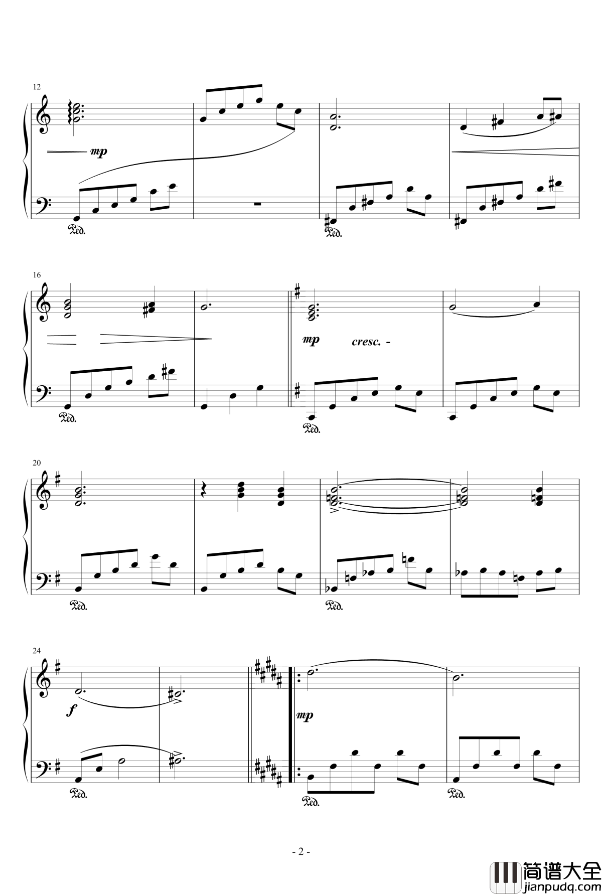 即兴曲钢琴谱_天籁传声