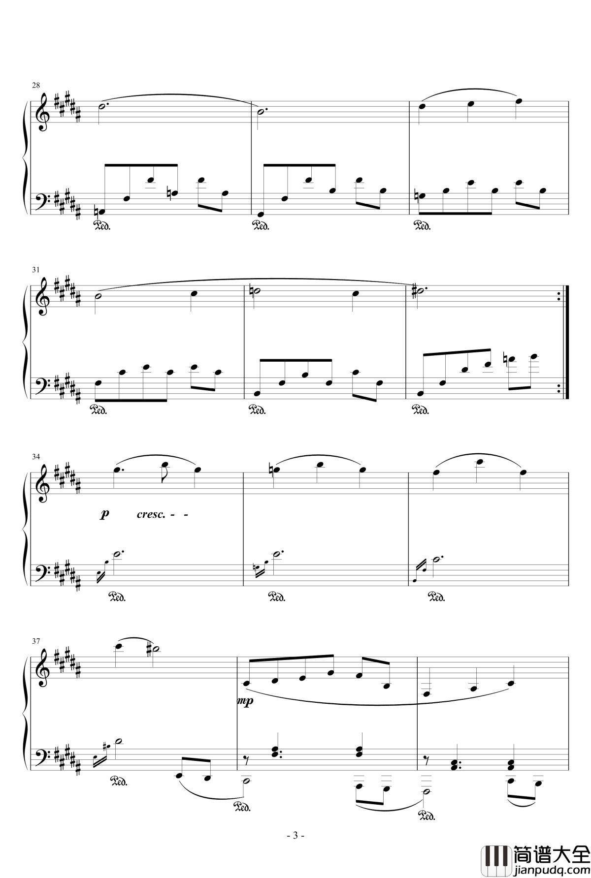 即兴曲钢琴谱_天籁传声