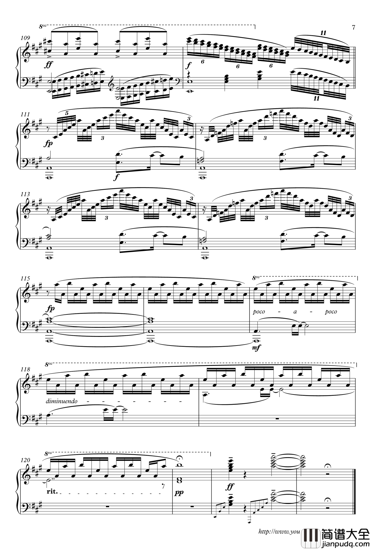 化物语ED钢琴谱_你所不知道的故事_Animenz