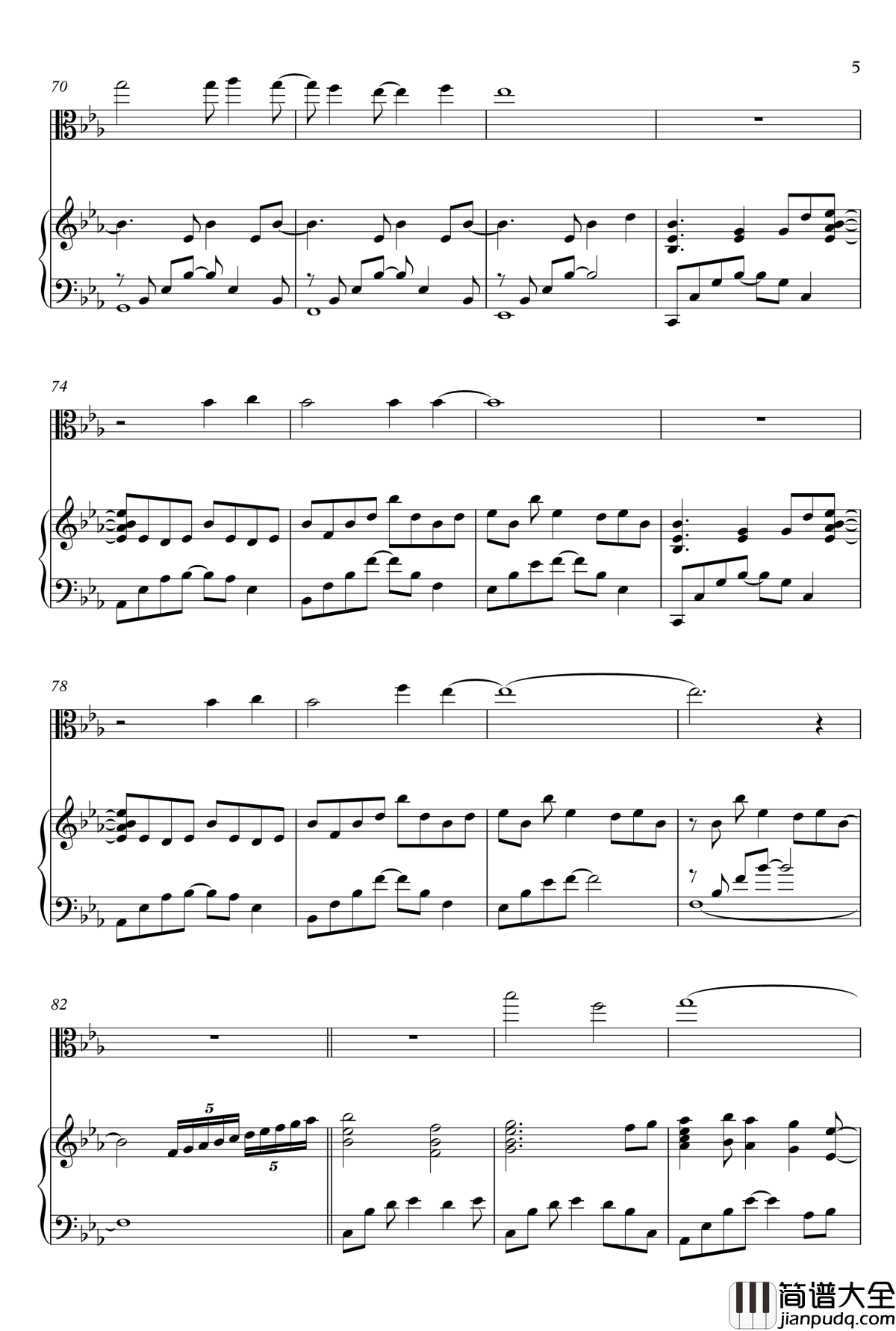 Brave_Song钢琴谱_Angel_Beats!_ED_Animenz_piano_+_viola