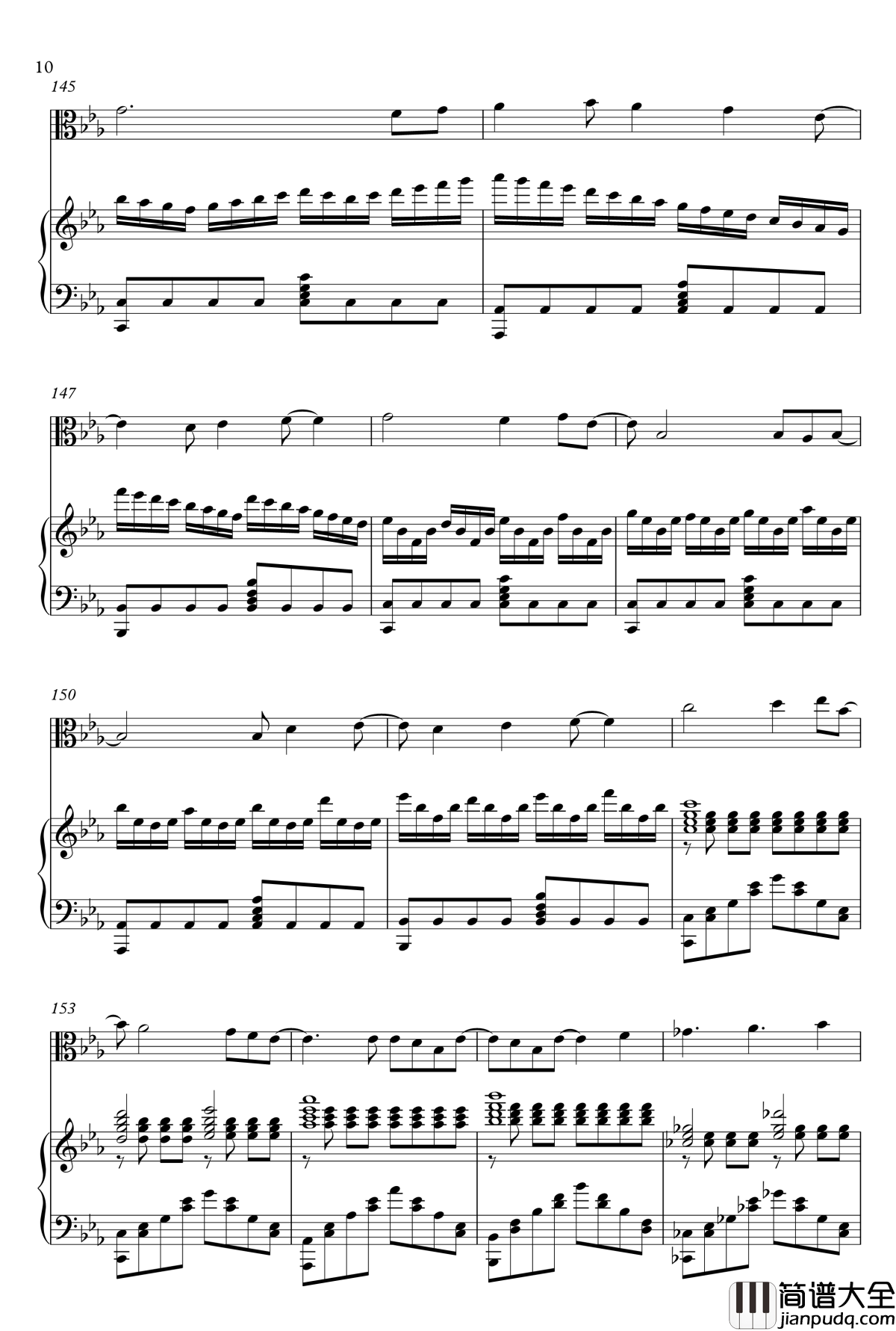 Brave_Song钢琴谱_Angel_Beats!_ED_Animenz_piano_+_viola