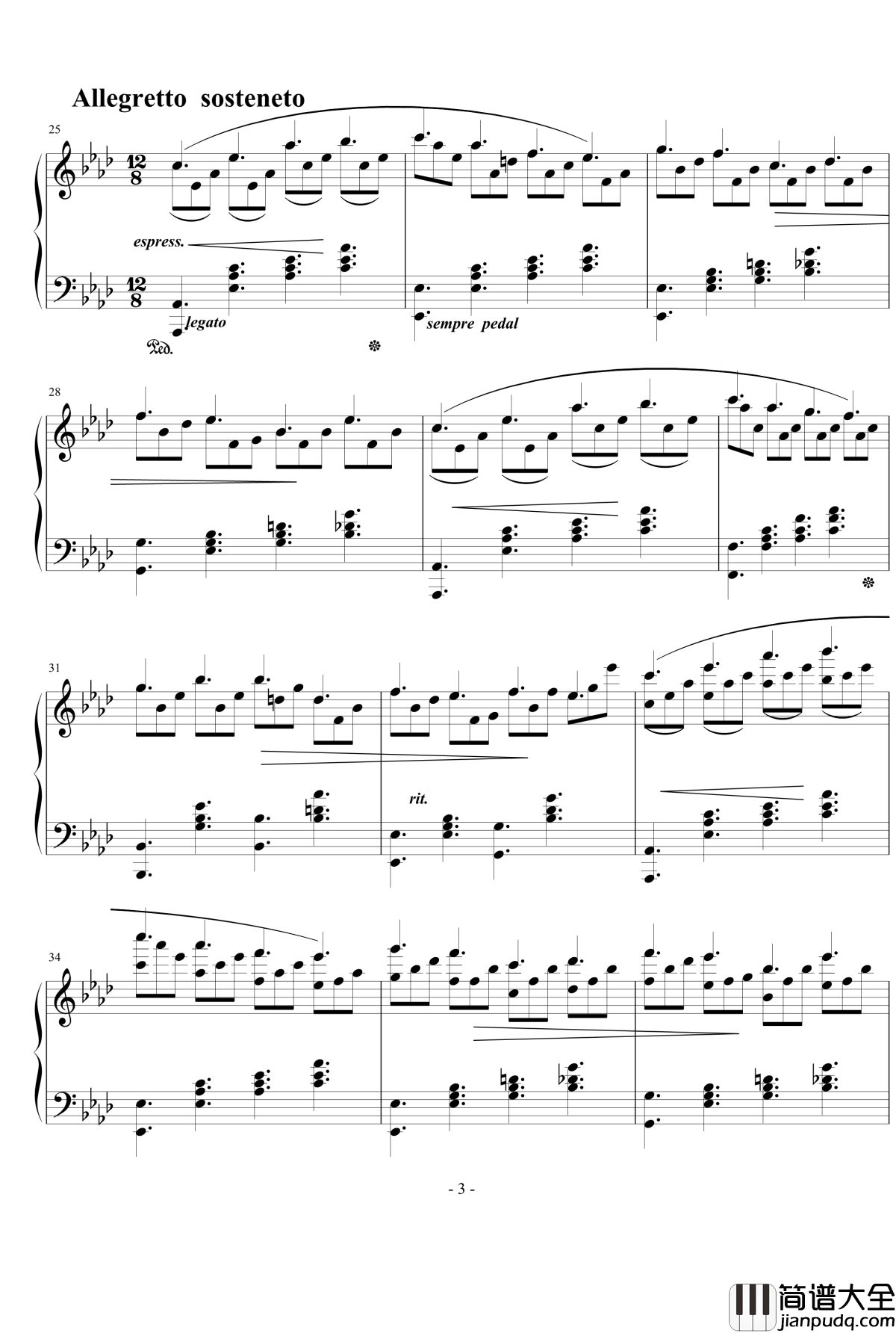 c小调前奏曲钢琴谱_nyride