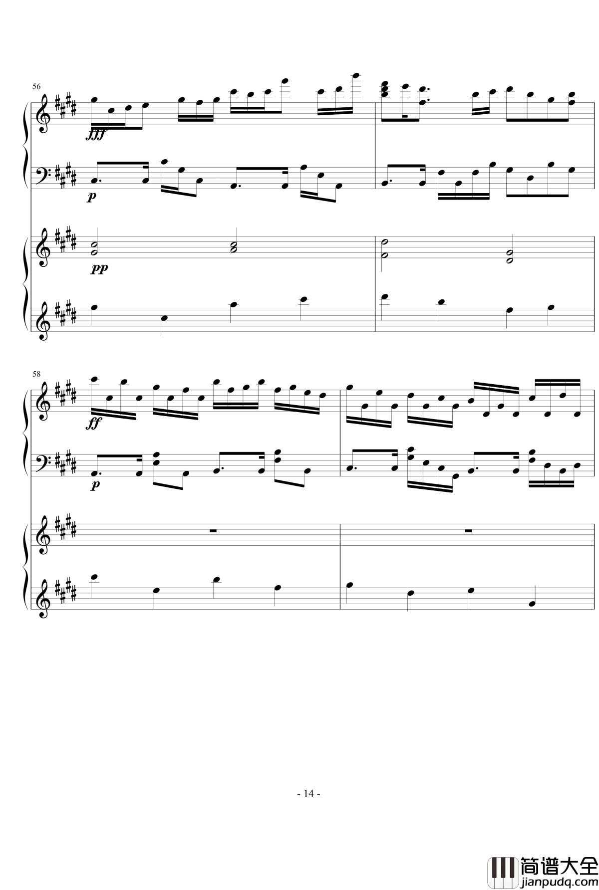 时夏钢琴谱_Ydolem