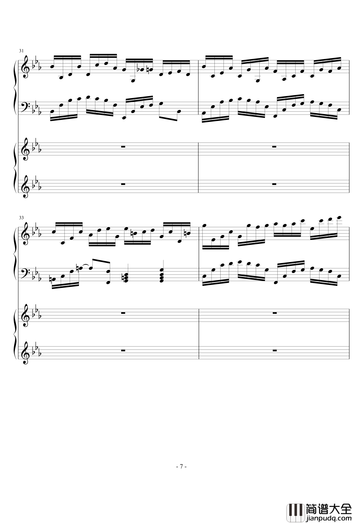 时夏钢琴谱_Ydolem