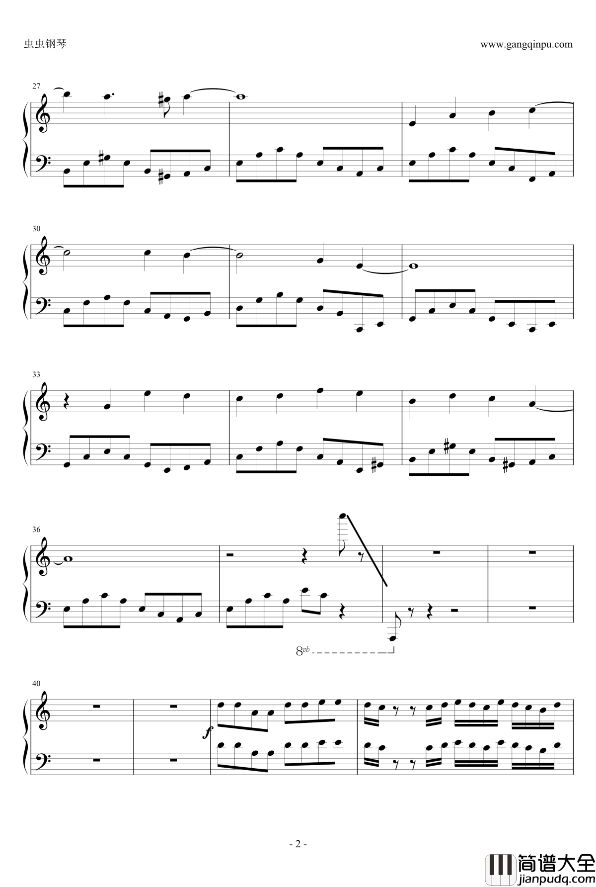 L2钢琴谱_Pure_Morning