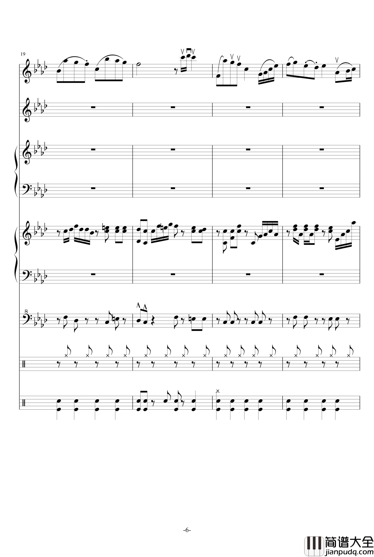 Quo_Vadis钢琴谱_总谱_M2U