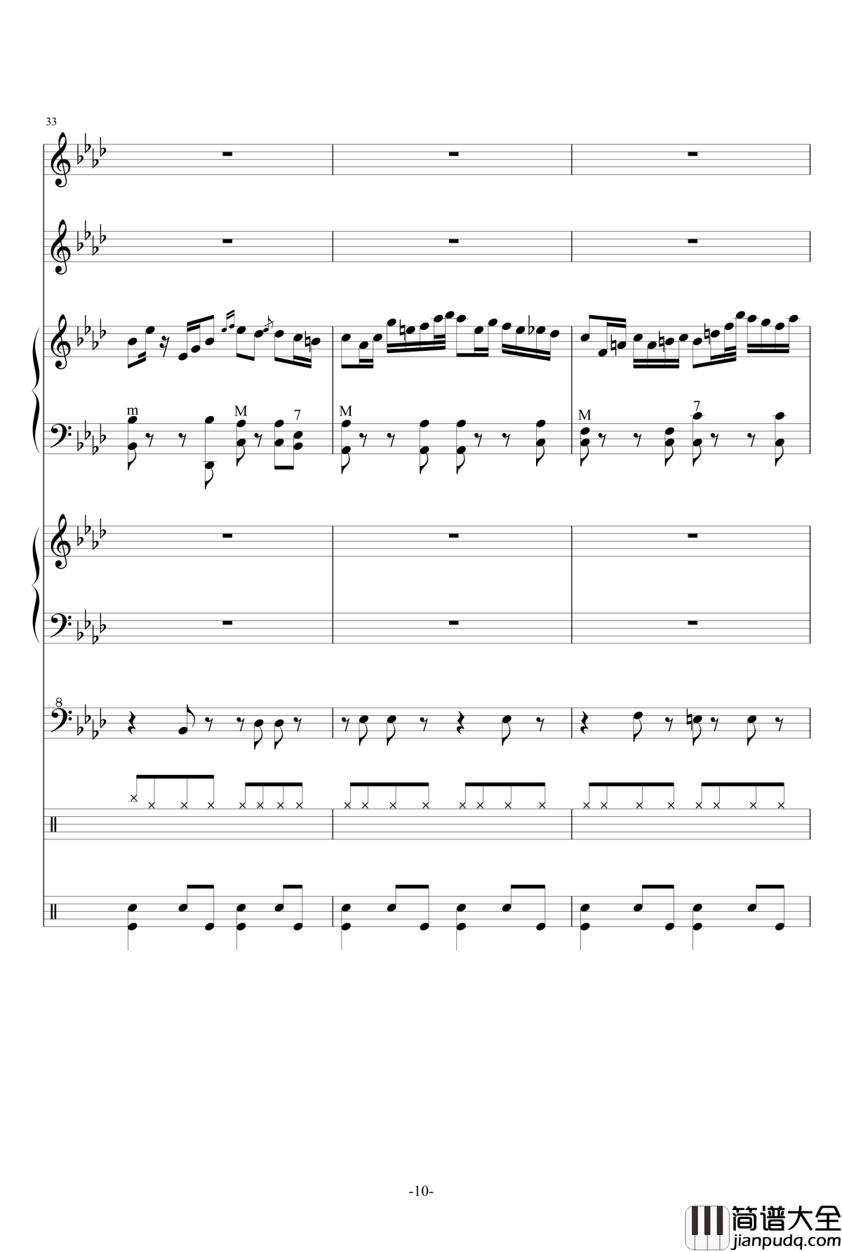 Quo_Vadis钢琴谱_总谱_M2U