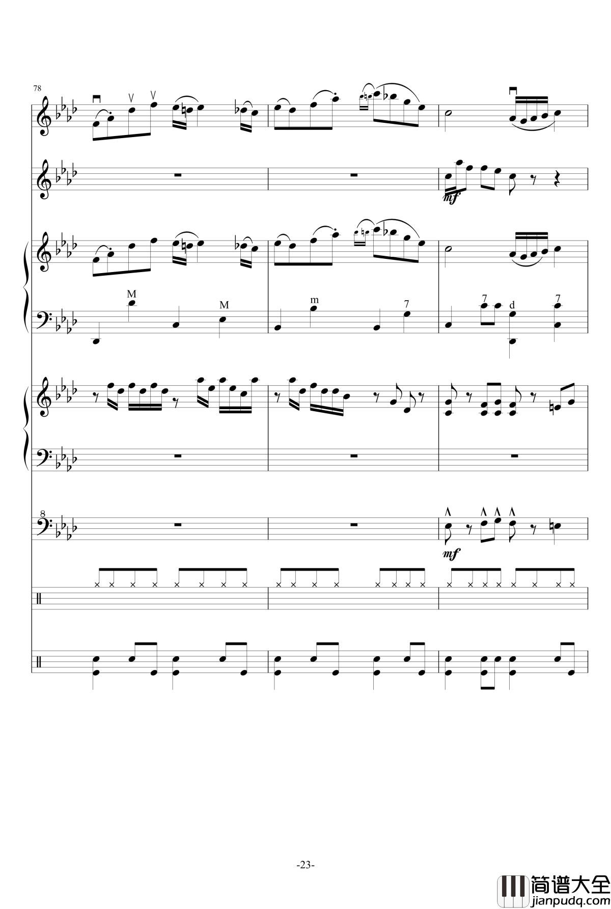 Quo_Vadis钢琴谱_总谱_M2U