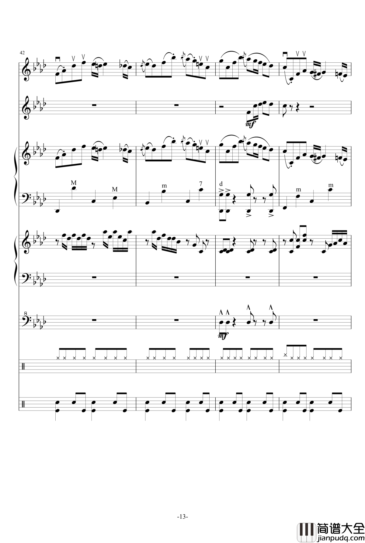 Quo_Vadis钢琴谱_总谱_M2U