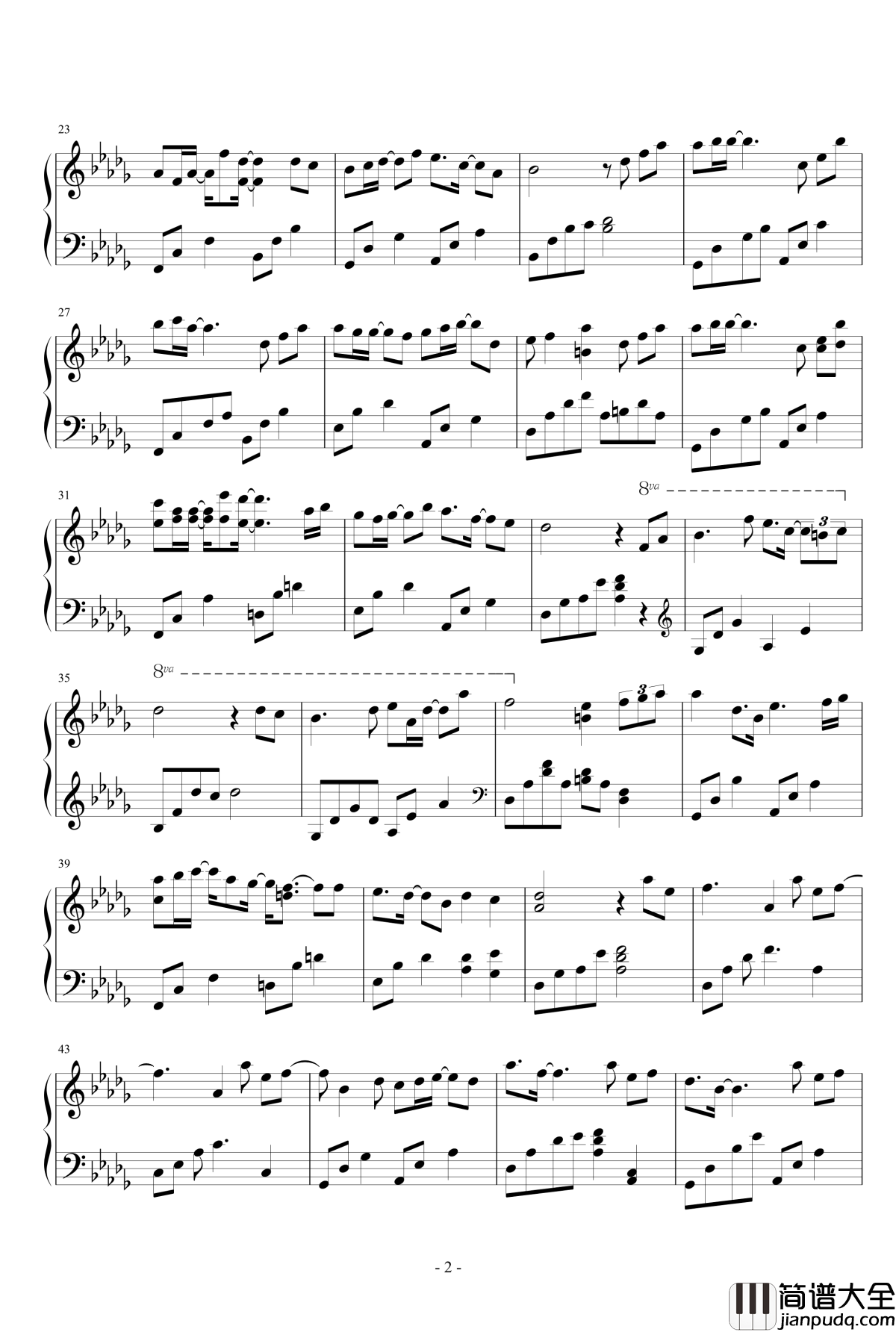 那年那月钢琴谱_Dollman