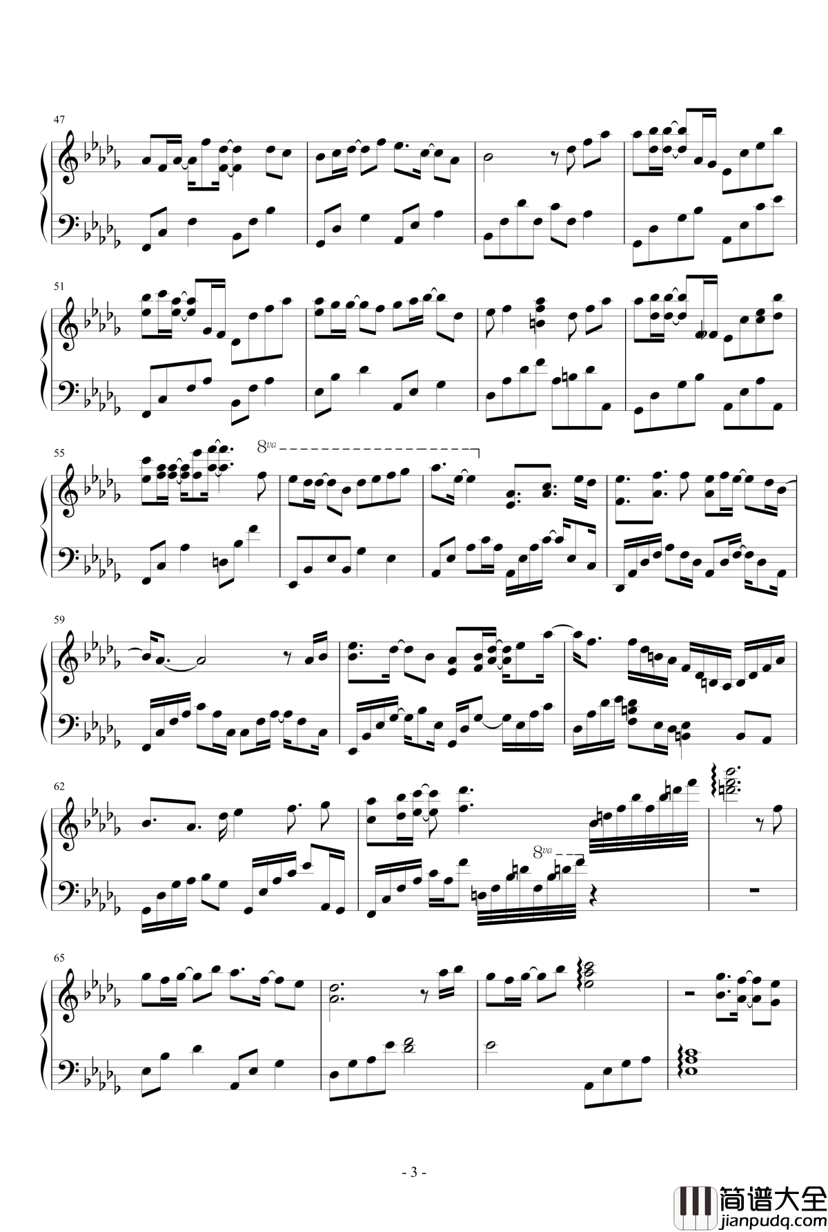 那年那月钢琴谱_Dollman