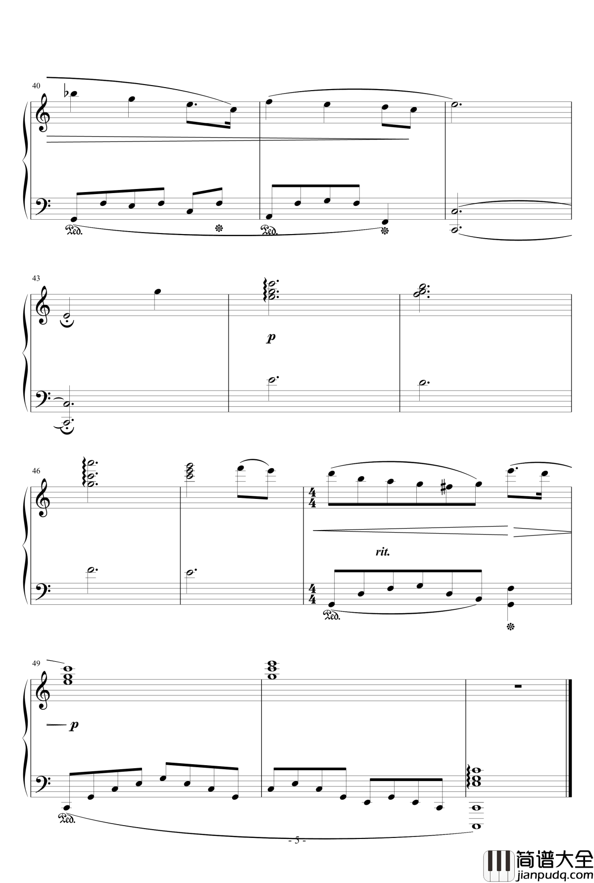 随想曲钢琴谱_天籁传声