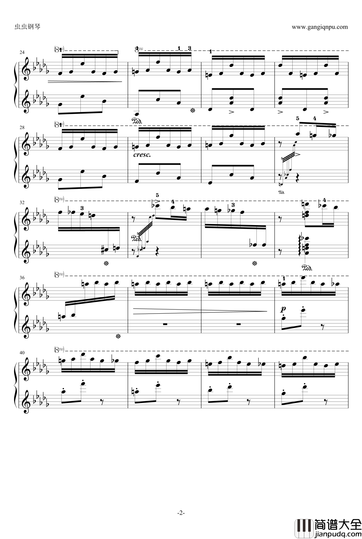 花纹钢琴谱_西贝柳斯